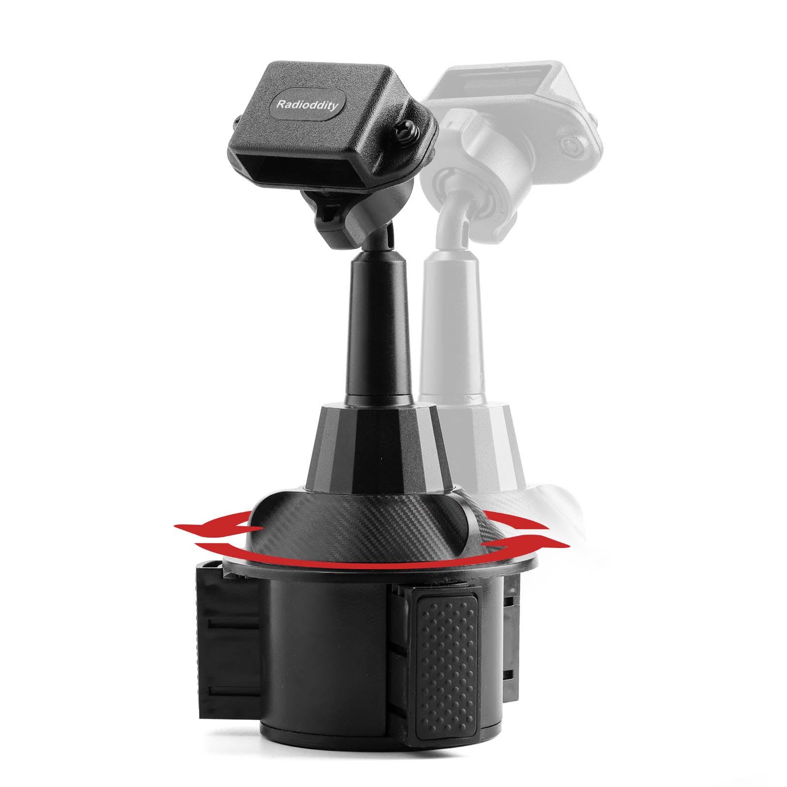 Radioddity RH2 Universal Cup Holder Radio Mount - Secure & Adjustable Car Mount for CB, Ham, and Two-Way Radios - Perfect for Trucks, Jeeps, and Off-Road Vehicles