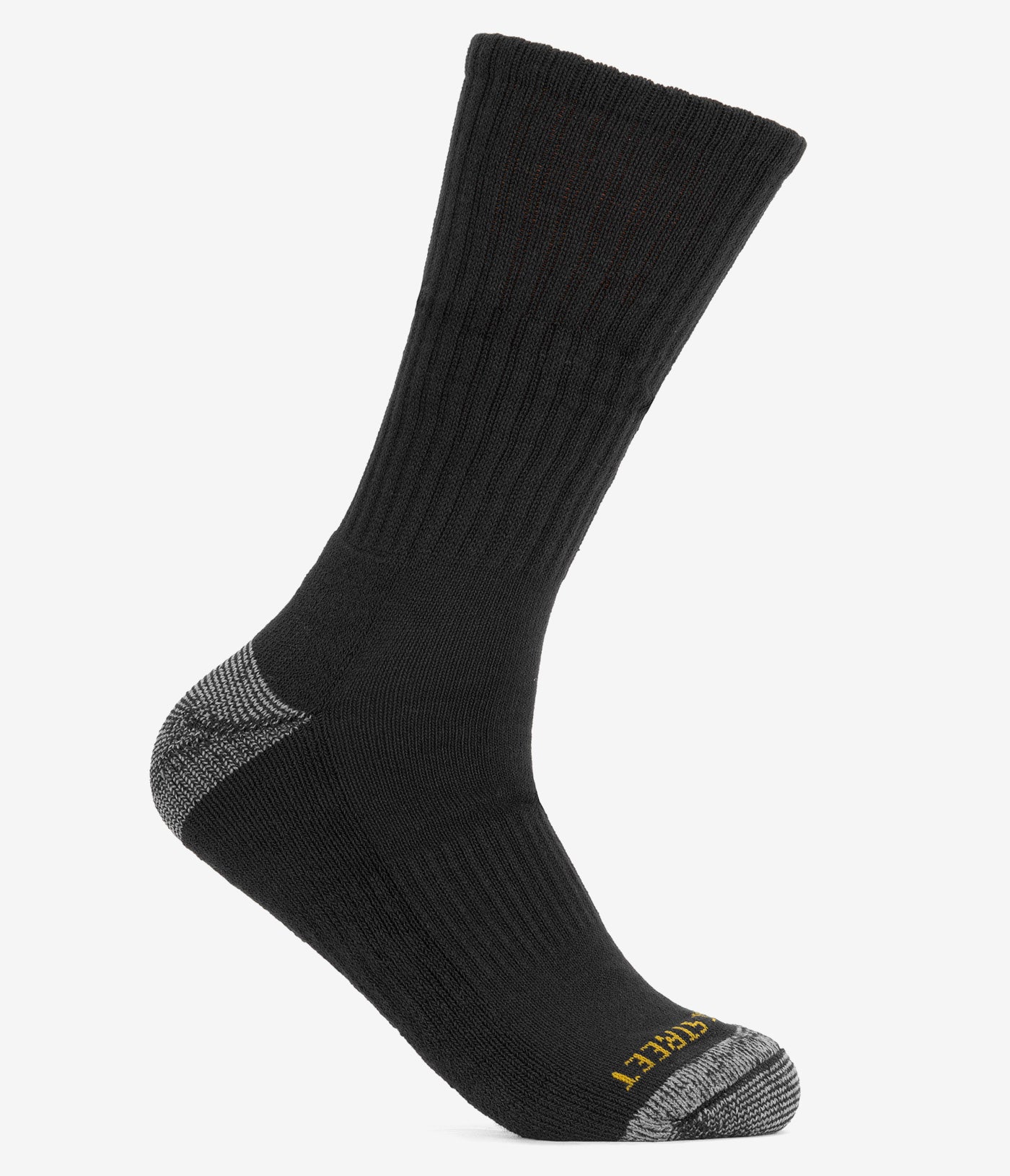 Trade Street 5 Pack Black Crew Socks for Men - Comfortable Cotton Casual Athletic Socks for Work, Gym & Everyday Wear