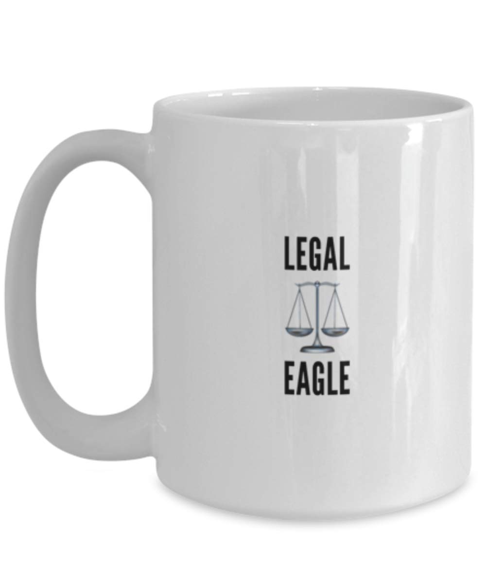 Funny Lawyer Coffee Mug - Legal Eagle Gift Idea for Attorneys & Law Students - Perfect for Office, Courtroom & Home Use