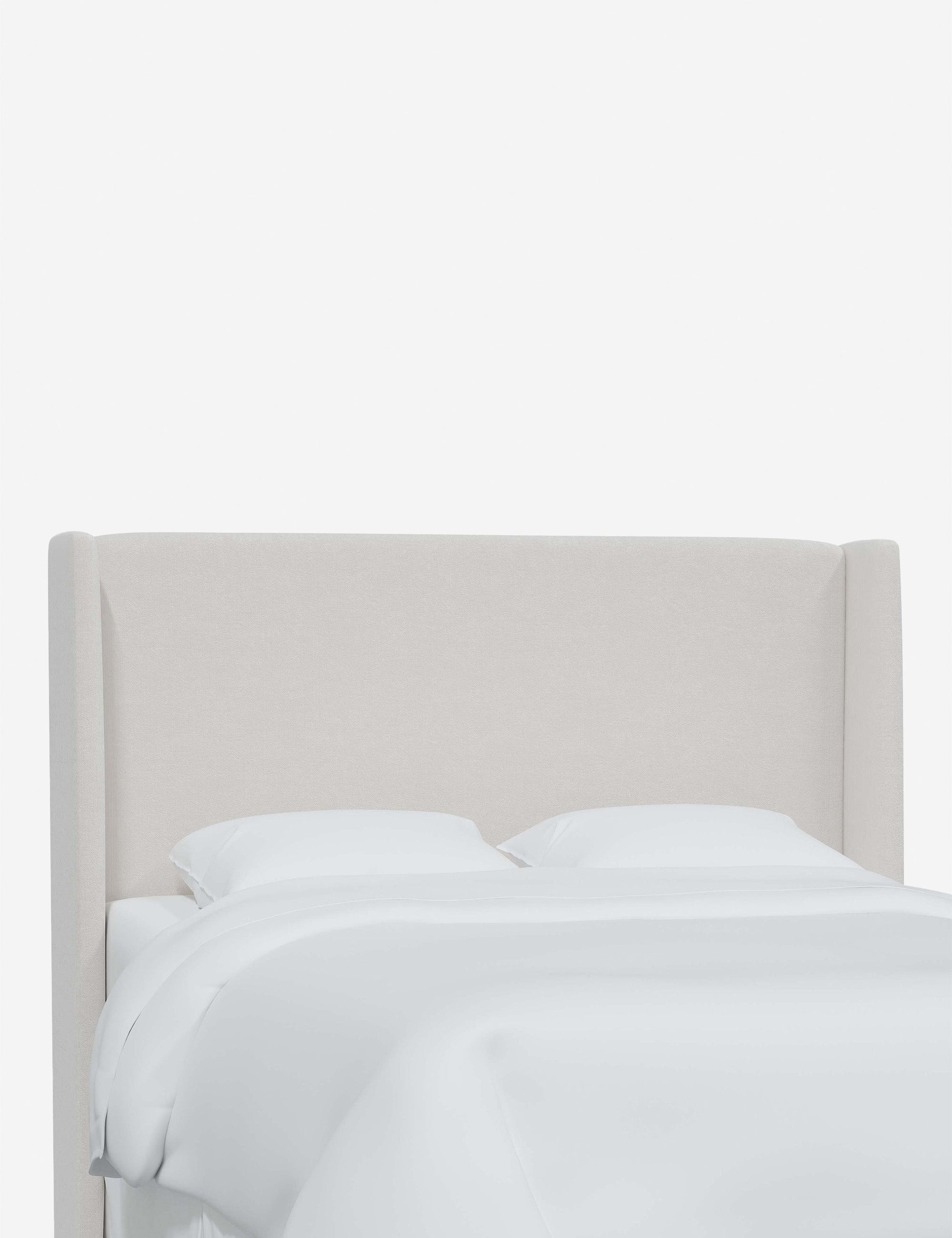 Adara Upholstered Headboard - Queen Size Bed Frame Headboard with Nailhead Trim - Perfect for Master Bedroom, Guest Room & Home Decor