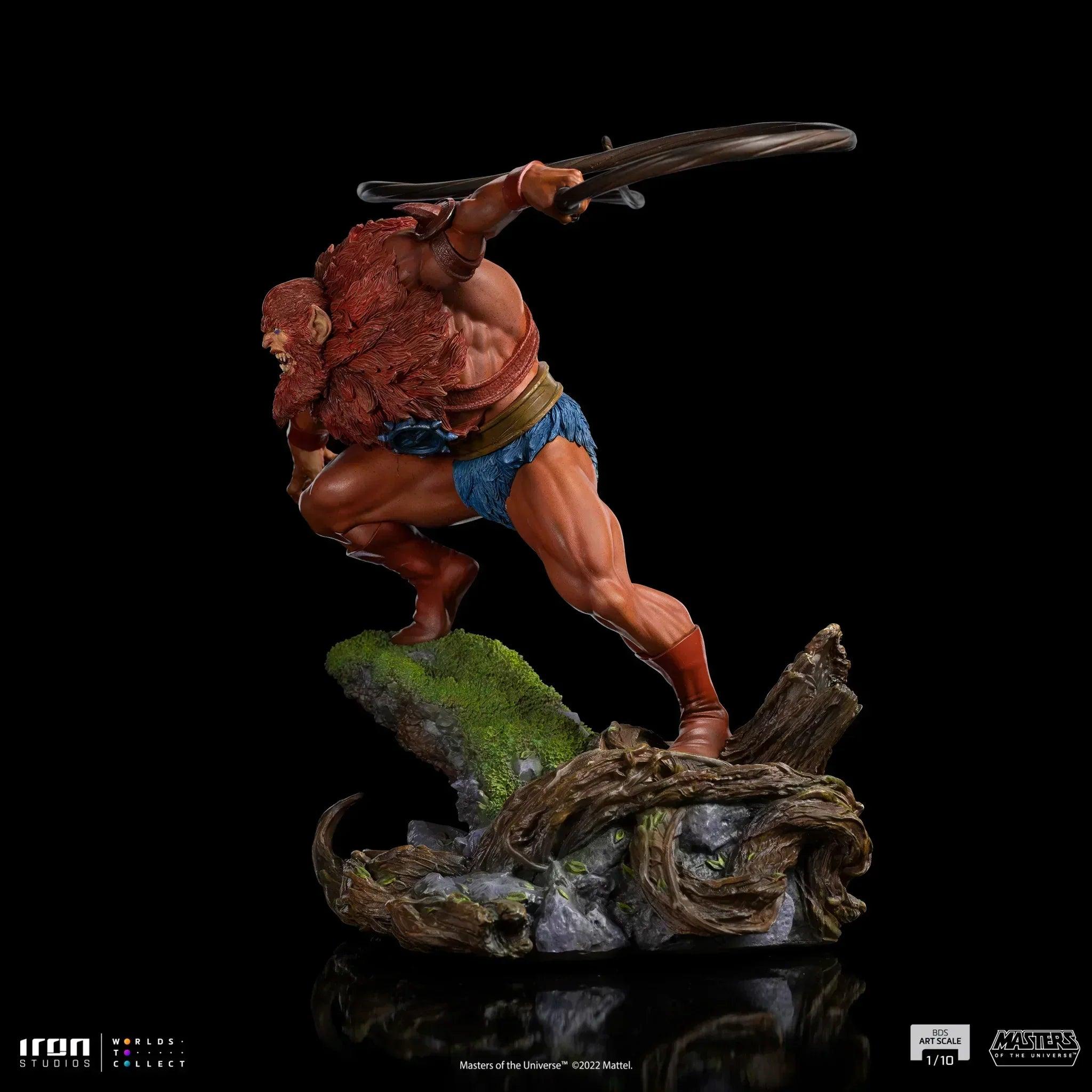 Iron Studios Masters of the Universe Beast Man BDS Art Scale 1/10 Statue - Collectible Action Figure for Display & Home Decor