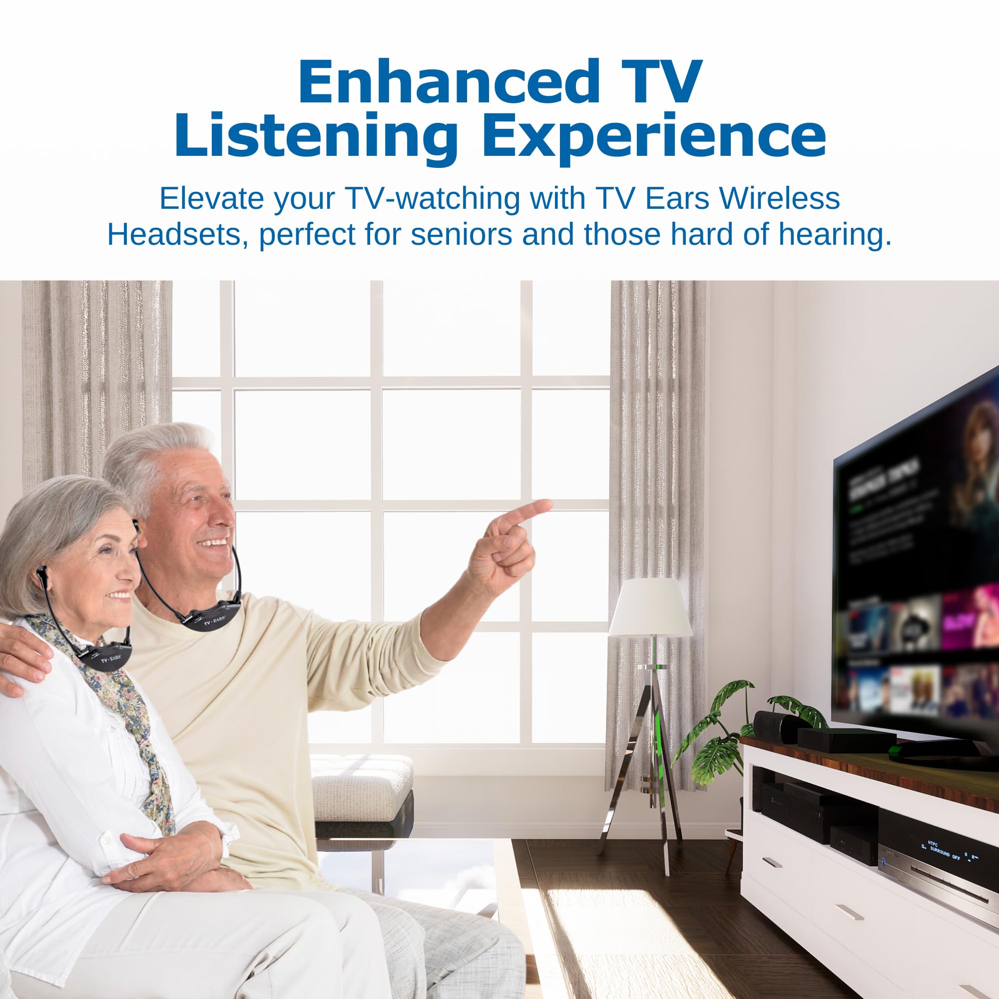 TV EARS Additional Wireless Headset - Compatible with All 5.0 Analog & Digital TV Ears Systems - Hearing Assistance for Seniors & Hearing Impaired - Perfect for Home Entertainment & Clear Audio Experience