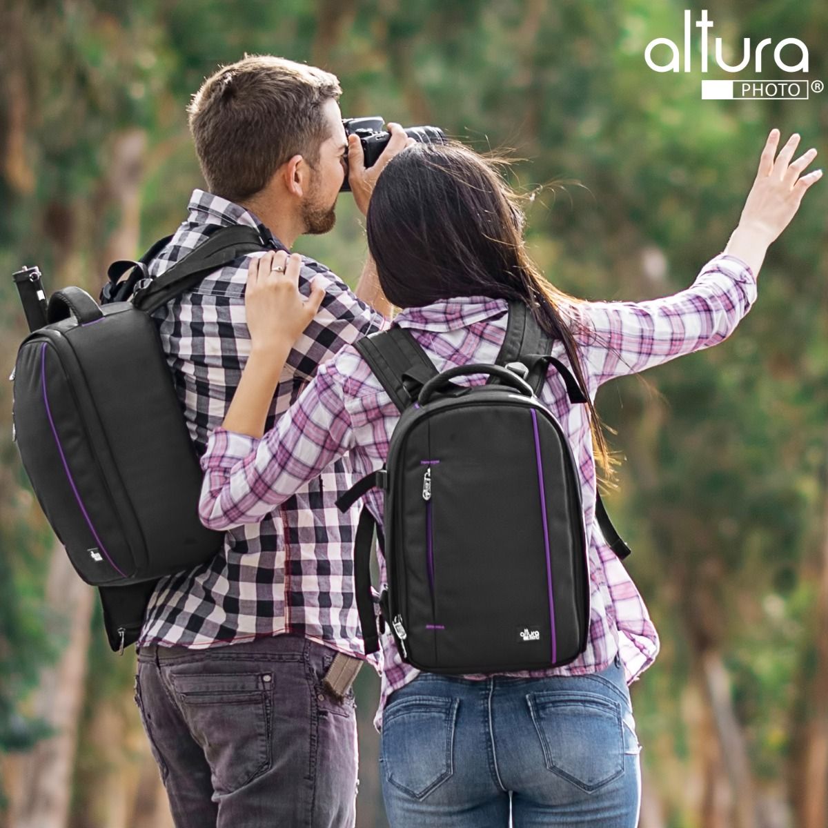 Altura Photo DSLR Camera Backpack - Lightweight Travel Bag for Mirrorless & DSLR Cameras with Lenses - Perfect for Photography Trips, Hiking & Outdoor Adventures