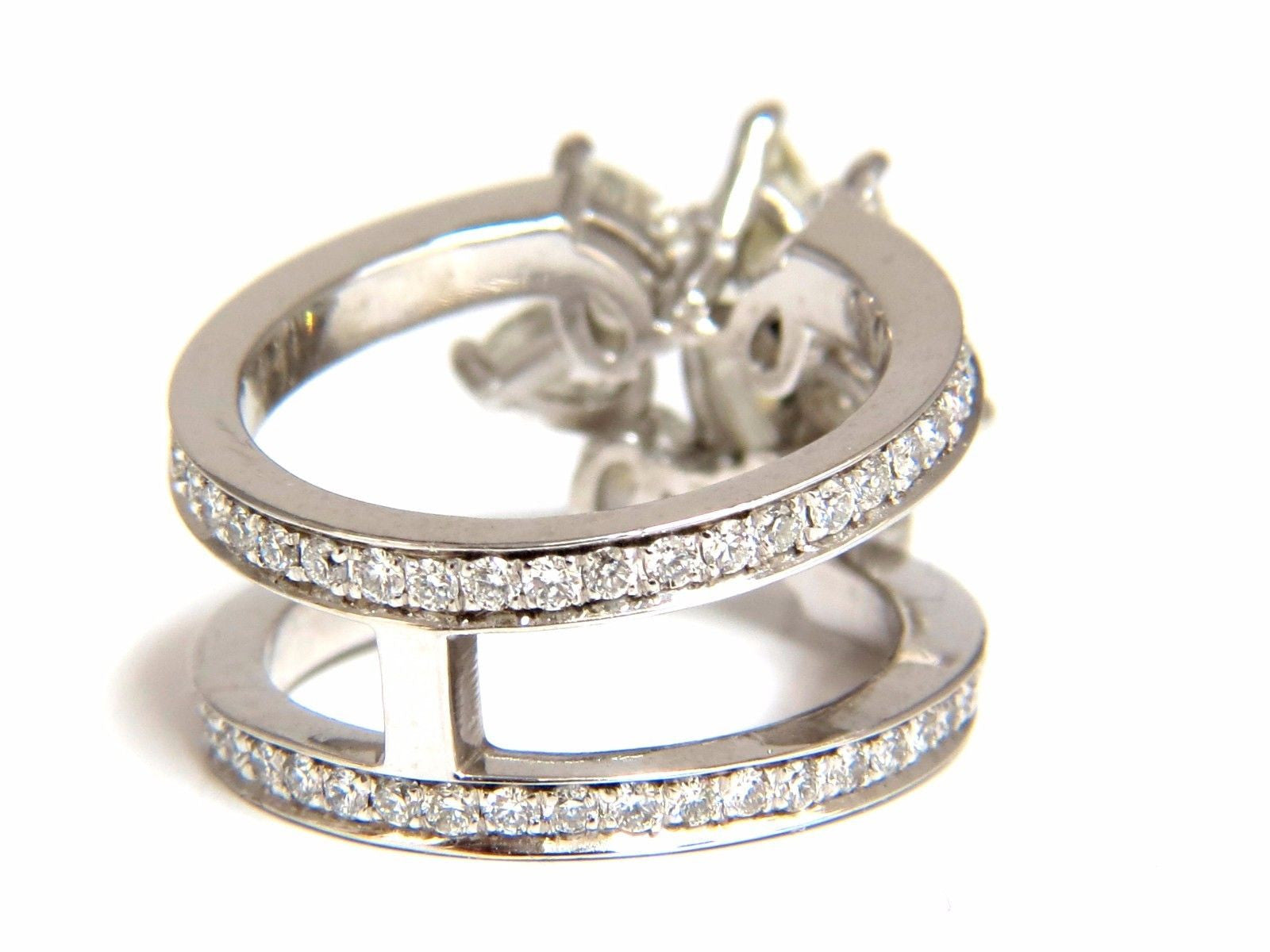 4.12ct Natural Marquise & Pear Diamond Eternity Ring - Elegant Cocktail Ring for Women, Wedding, Anniversary & Special Occasions