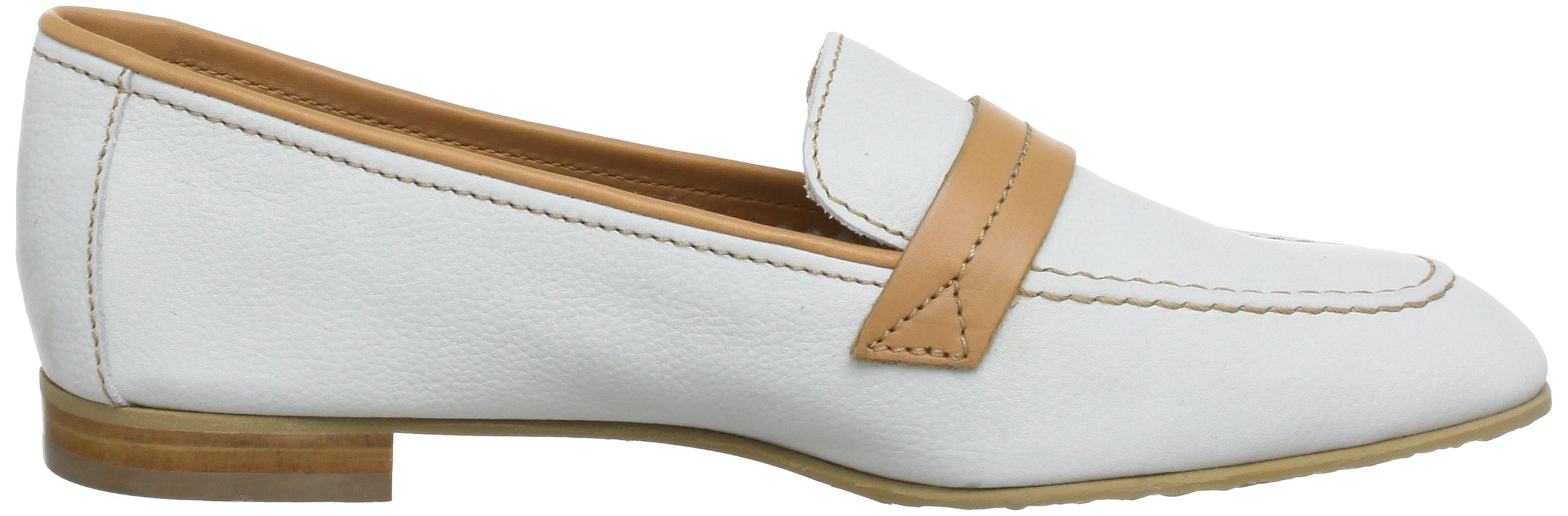 Accatino Women's 840488 White Moccasin Shoes - Comfortable Slip-On Loafers for Women Size 5 | Perfect for Casual Wear, Office & Travel