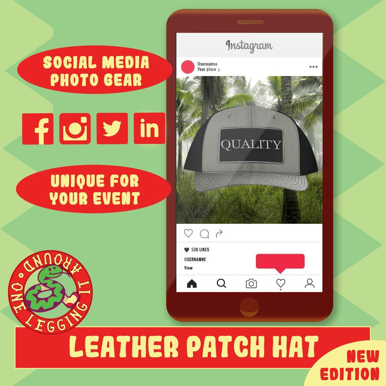 Custom Engraved Leather Black Patch Trucker Hat - Maple Syrup Maker Design for Outdoor Work & Casual Wear