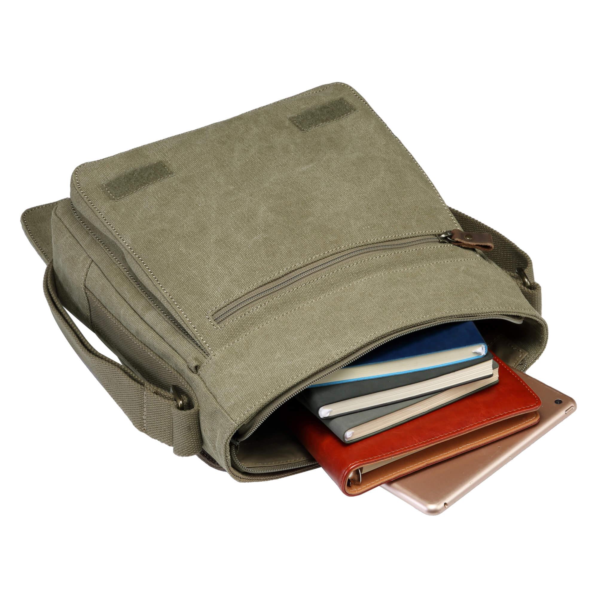 TRP0219 Troop London Classic Canvas Crossbody Bag - Stylish & Durable for Travel, Work & Everyday Use