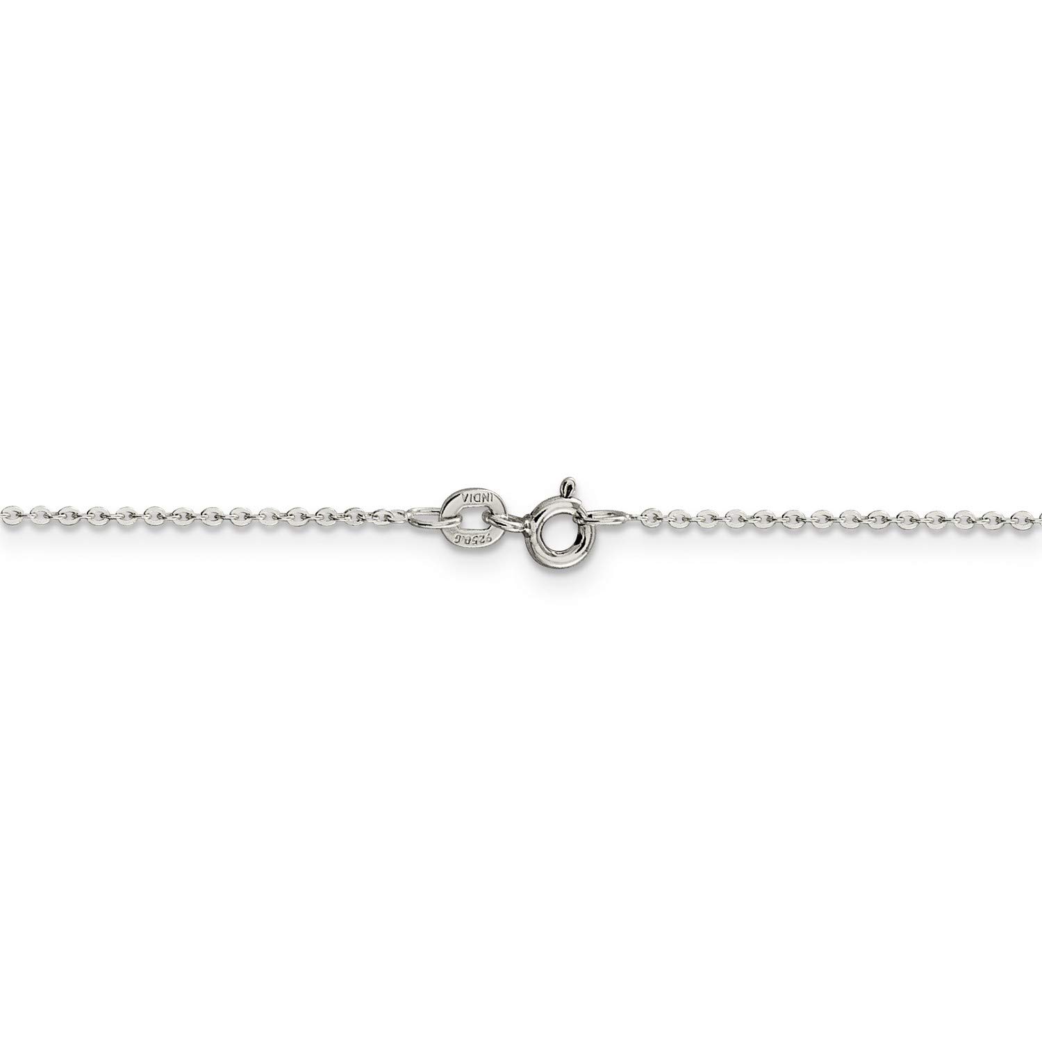 .925 Sterling Silver Flat Link Cable Chain Necklace & Bracelet - Dainty Jewelry for Women, Men - Perfect for Layering, Gift Giving & Everyday Wear