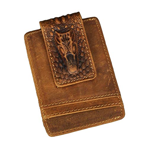 X Crocodile Embossed Light Brown