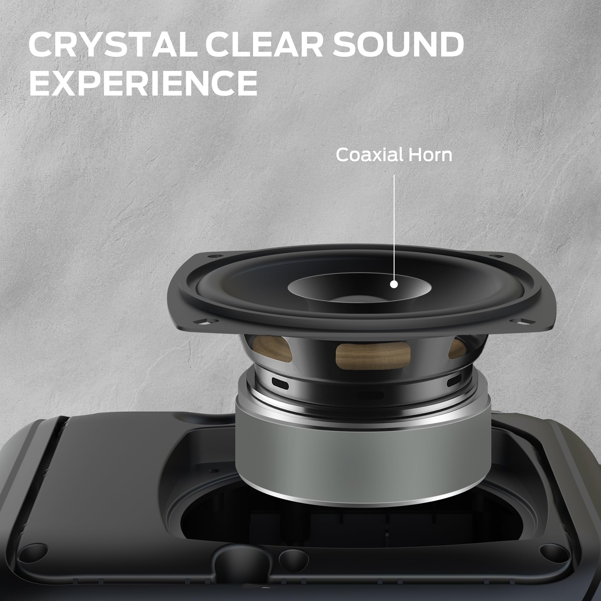 Monster Portable Bluetooth Speaker - Wireless Loud Speaker with Stereo Sound & 12H Playtime | Supports TF Card, AUX, USB, FM Radio | Perfect for Indoor, Outdoor, Parties, Travel & Camping