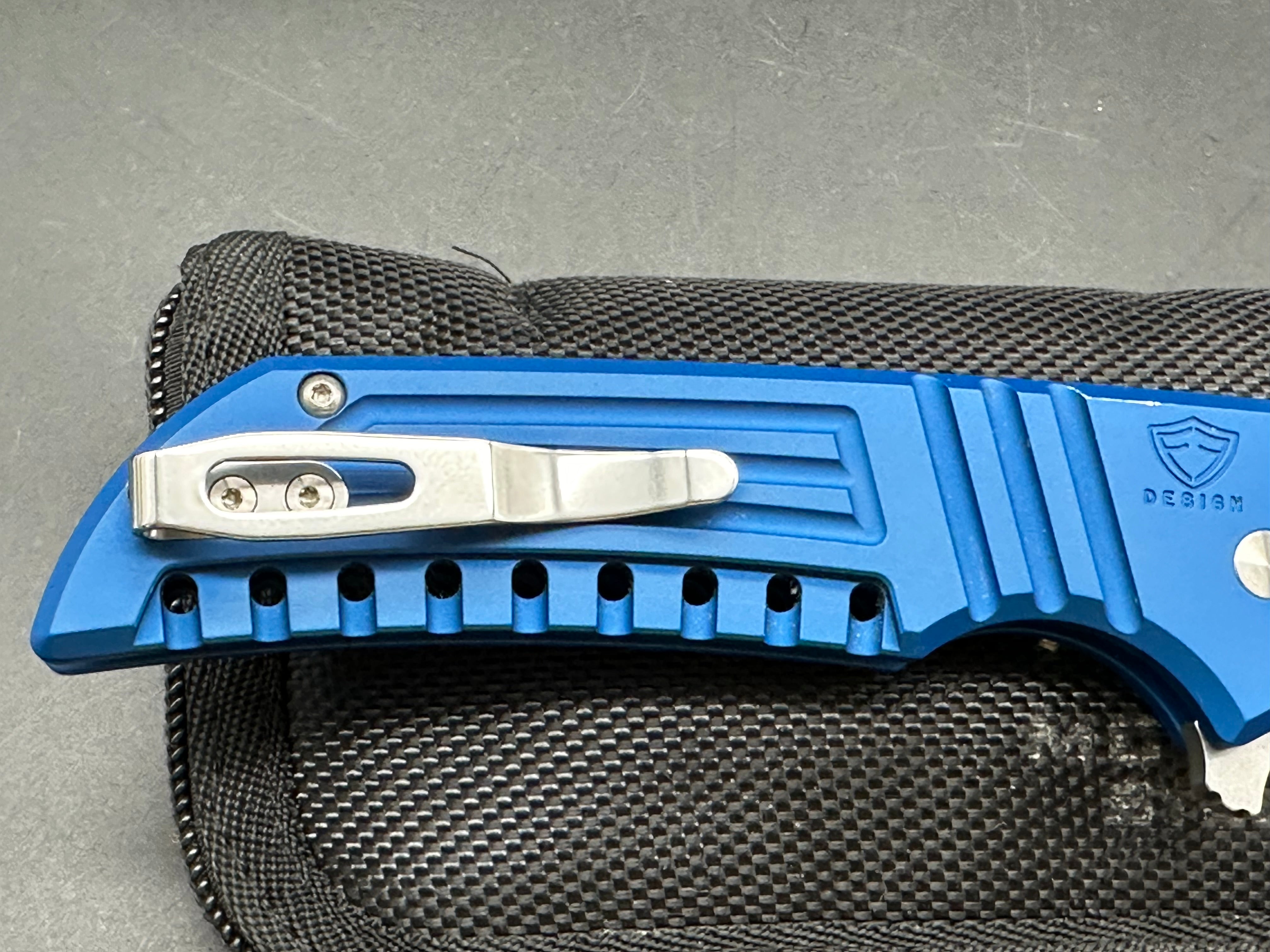 Protech Mordax Button Lock Folding Knife - DROP + Ferrum Forge Collaboration - EDC Pocket Knife for Outdoor, Camping, and Everyday Carry