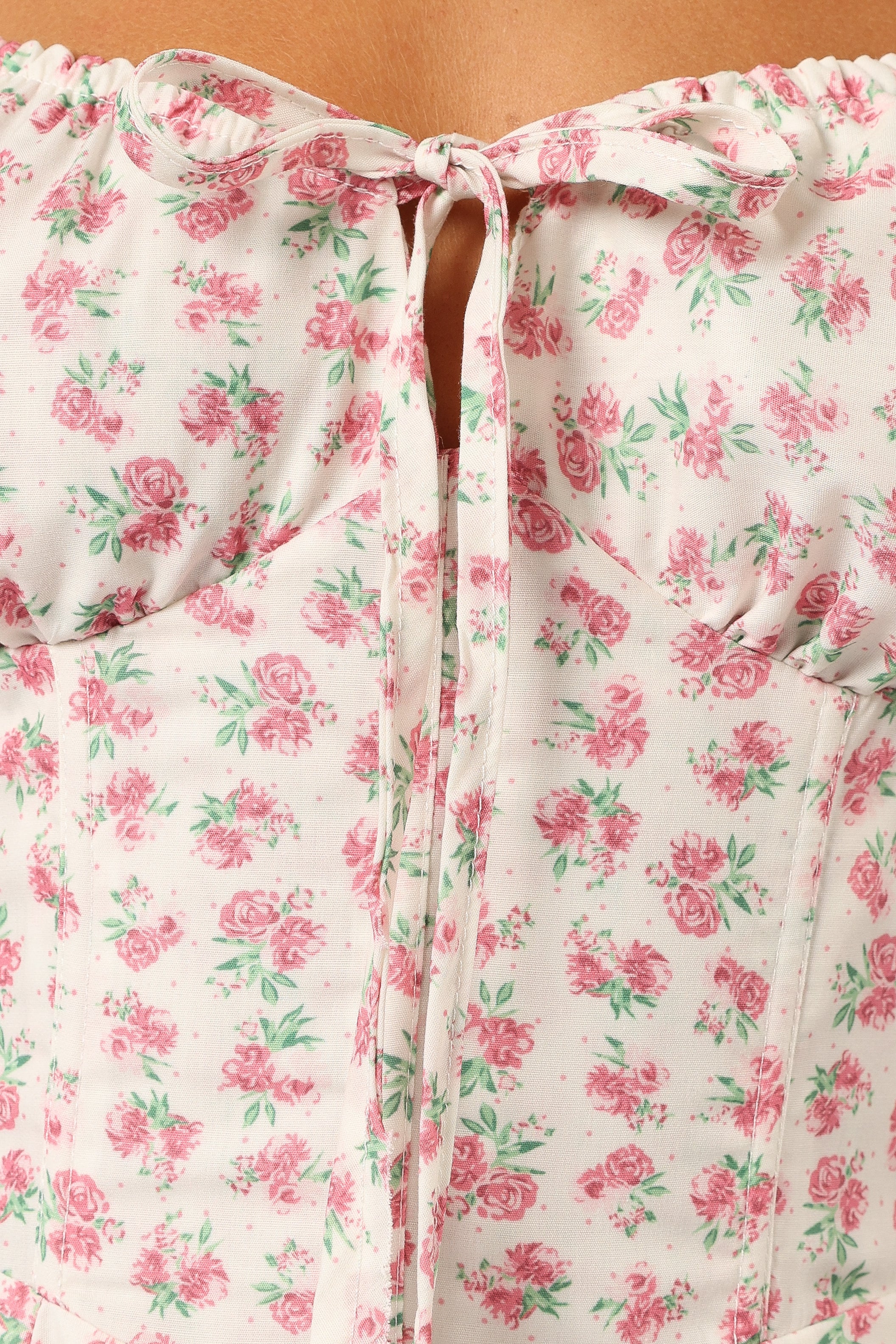 Elodie Midi Dress - Pink Floral Print Summer Dress for Women | Perfect for Beach Vacations, Garden Parties & Date Nights