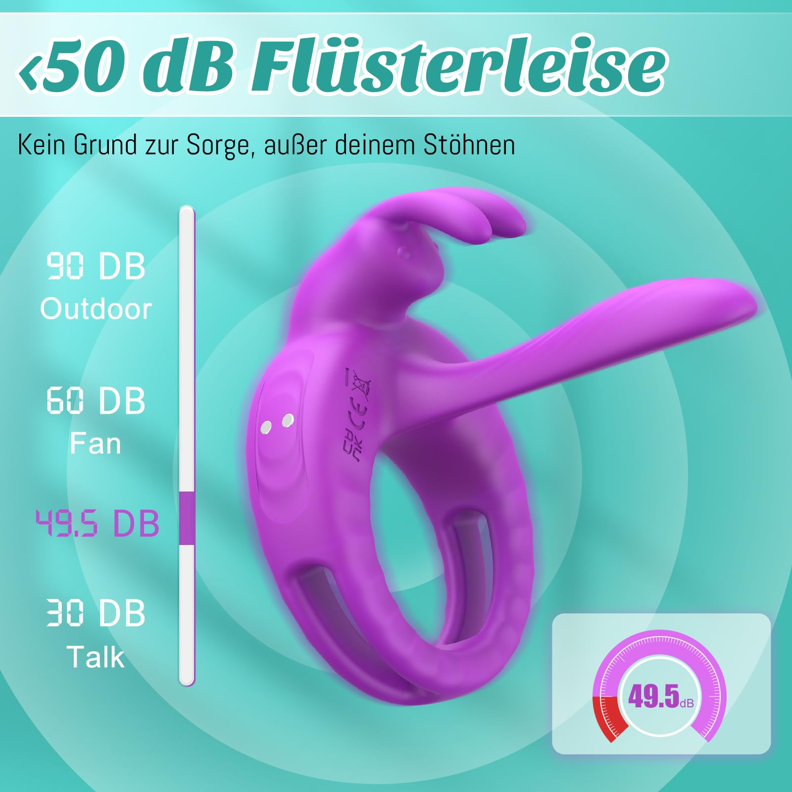 Realistic Vibrating Penis Ring for Men & Couples - Enhance Intimacy with Powerful Stimulation, Sex Toy for Couples & Solo Play, Waterproof & Rechargeable - Perfect for Spicing Up Your Love Life & Bedroom Fun