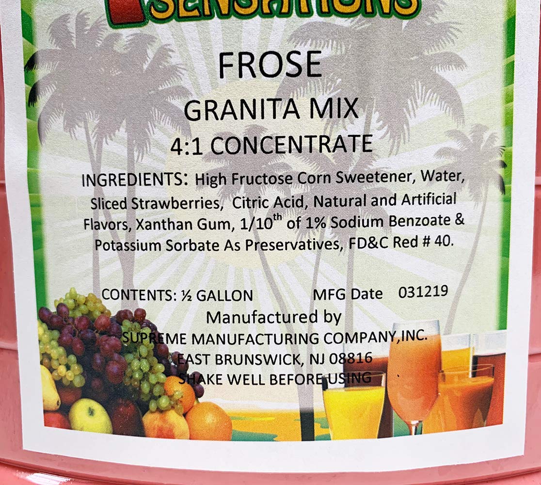 Premium Slushie Mix - Tropical Sensations Flavor (6 Bottles, 64oz Each) | Frosé Slush Cocktail Base for Parties, Summer Drinks & Frozen Treats