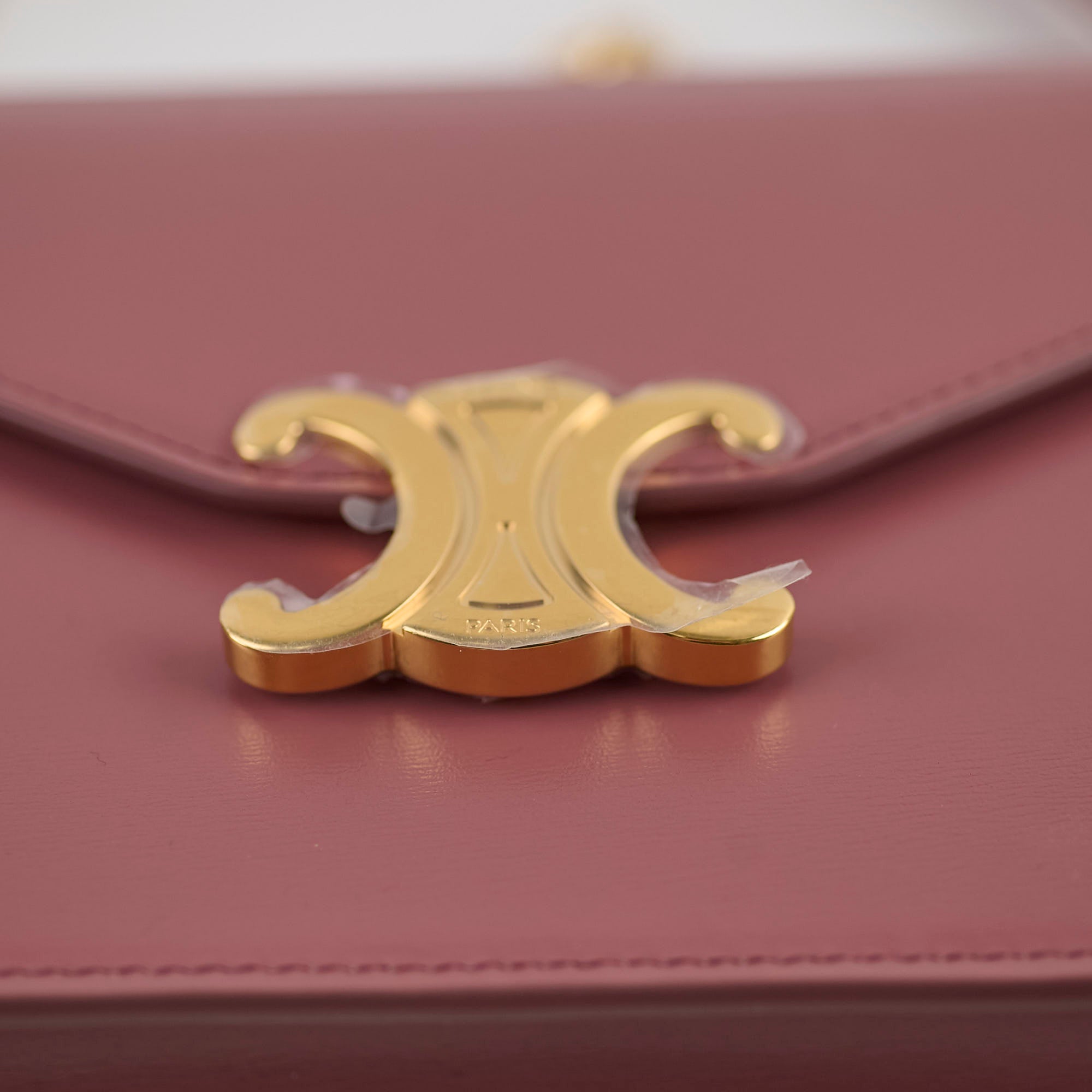 Celine Margo Wallet On Chain - Vintage Rose Pink Crossbody Bag for Women | Perfect for Evening Parties, Date Nights & Travel