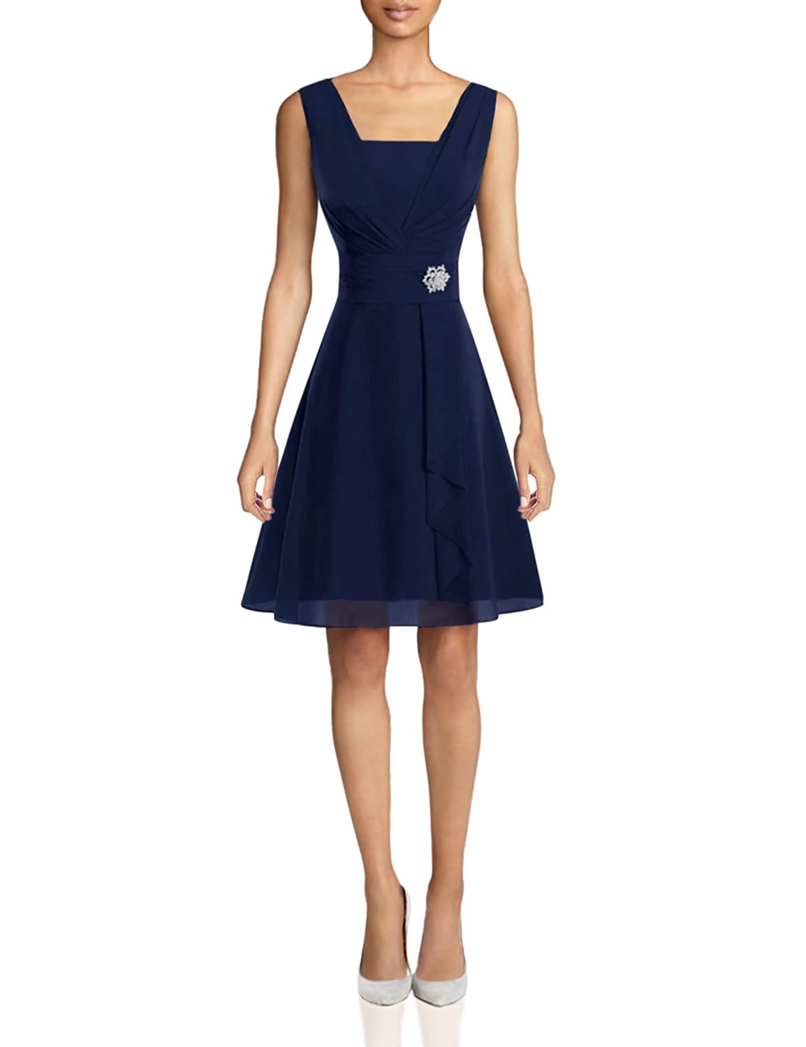 Elegant High-Waist Prom Cocktail Dress for Women - Perfect for Evening Parties, Weddings & Formal Events
