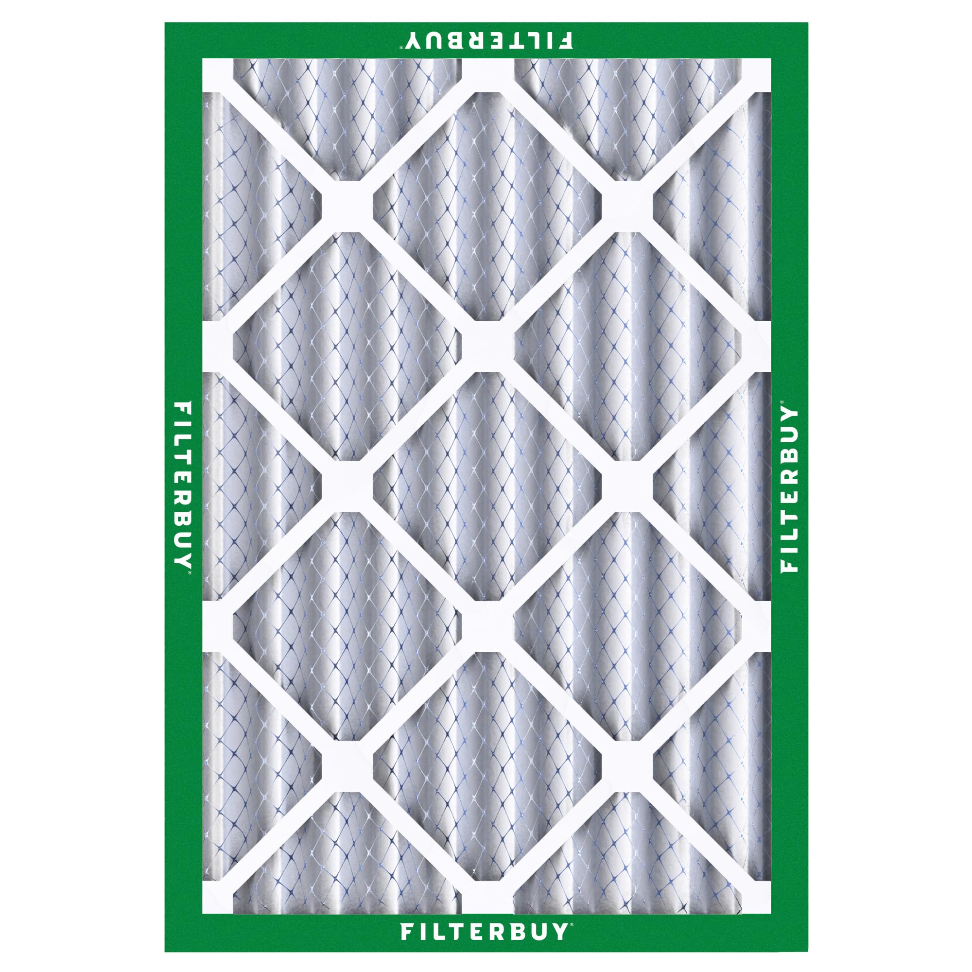 Filterbuy 24x25x4 MERV 8 Pleated Air Filters (4-Pack) - 23.75x24.75x3.63 Inches - HVAC, AC & Furnace Replacement Filters for Dust Defense - Perfect for Home, Office & Commercial Use