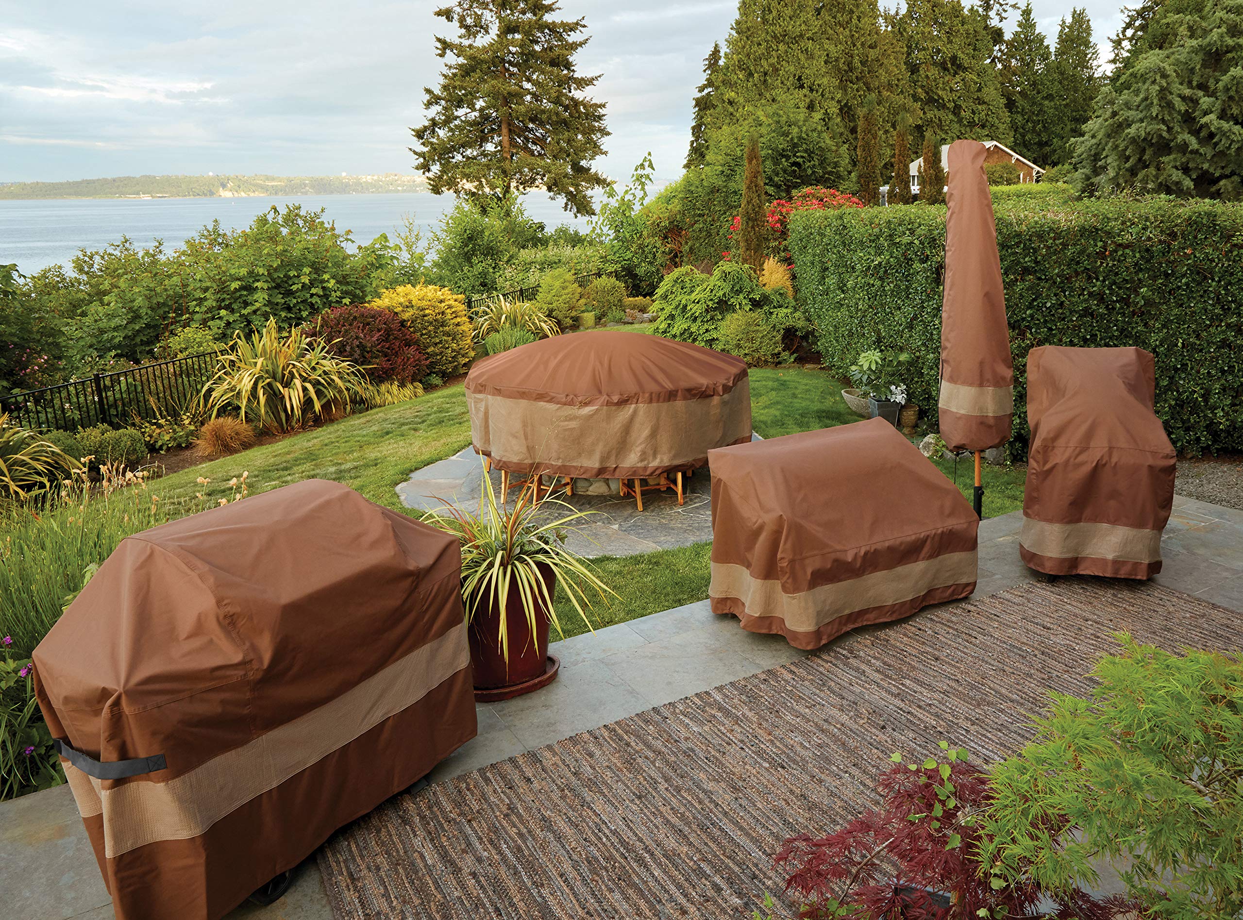 **Duck Covers Ultimate Waterproof Patio Loveseat Cover - Heavy Duty Outdoor Sofa Cover with Attachment Strap (70
