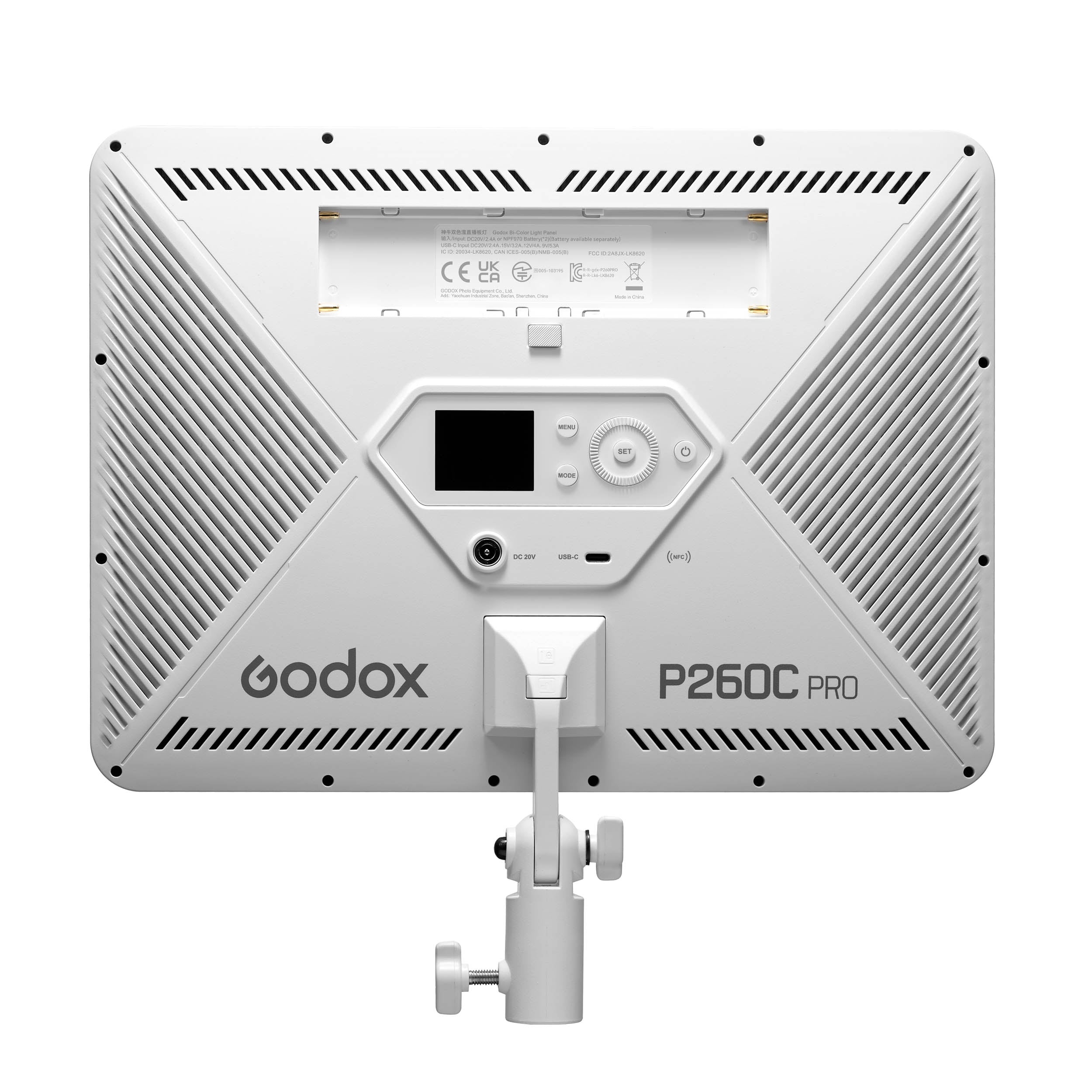 Godox P260C PRO LED Continuous Video Twin Light Panel Lighting Kit - Professional Studio Lighting for Photography & Videography - Perfect for YouTube, TikTok, Live Streaming & Film Production