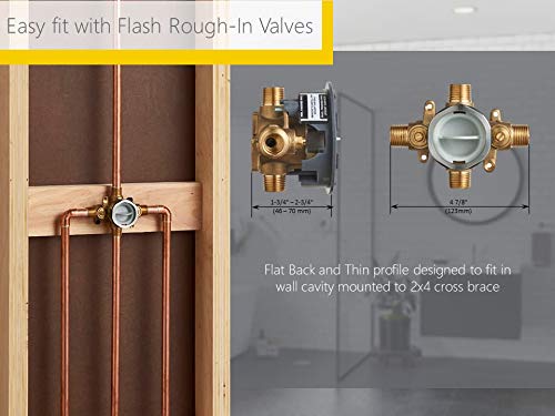 American Standard TU018508.002 Edgemere Bathtub Faucet & Shower Trim Kit with 1.8 GPM Water-Saving Shower Head & Cartridge - Polished Chrome - Perfect for Bathroom Remodel & Water Conservation