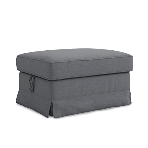 Ottoman Cover-titanium Grey