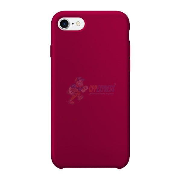 iPhone 7 / iPhone 8 Slim Soft Silicone Case - Shockproof Protective Cover in Fluorescent Rose Red - Perfect for Everyday Use & Drop Protection