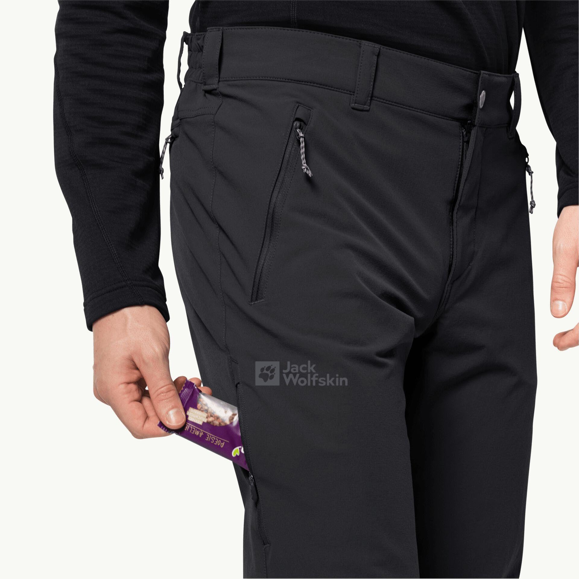 Jack Wolfskin Men's Hiking Pants - Lightweight, Quick-Dry & Durable Outdoor Trousers for Trekking, Camping & Travel Adventures