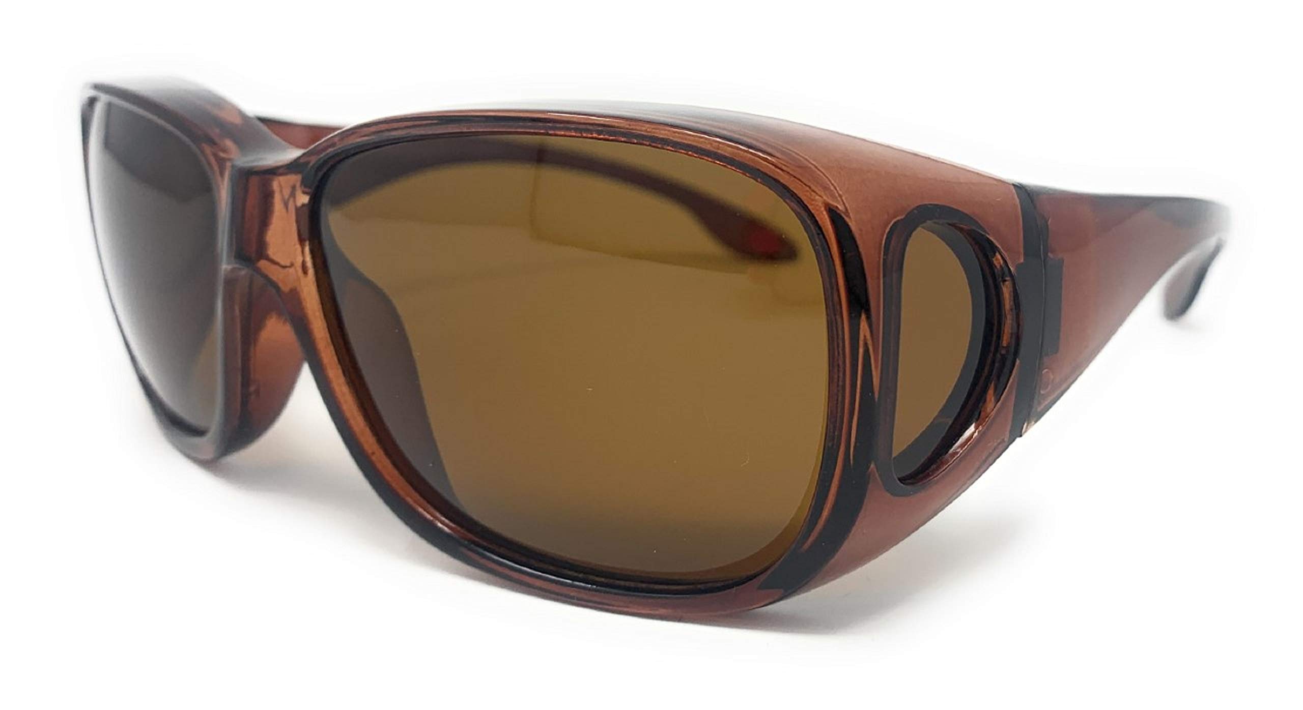 Unisex Large Polarized Fit Over Sunglasses for Men & Women – Wear Over Prescription Glasses for Driving, Fishing & Outdoor Activities