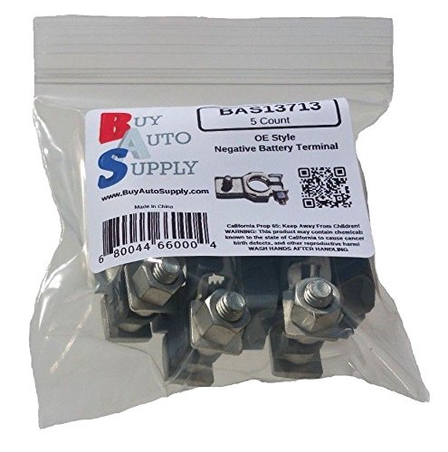 Top Post Negative Battery Terminal (5-Pack) - Direct Fit Replacement for Toyota 90982-06022 & GM 92199463 - Auto Battery Terminal Connector for Car, Truck, SUV - Durable Aftermarket Auto Parts for Reliable Power Connection