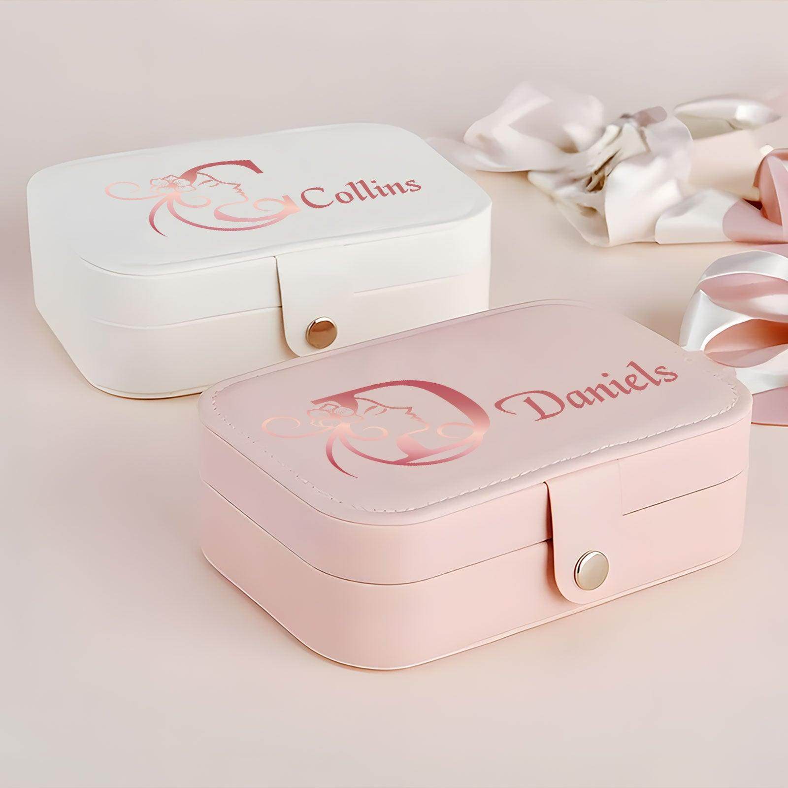Portable Jewelry Box Organizer - Travel Jewelry Case with Mirror, Storage for Earrings, Necklaces & Rings | Perfect for Travel, Home & Gift Giving