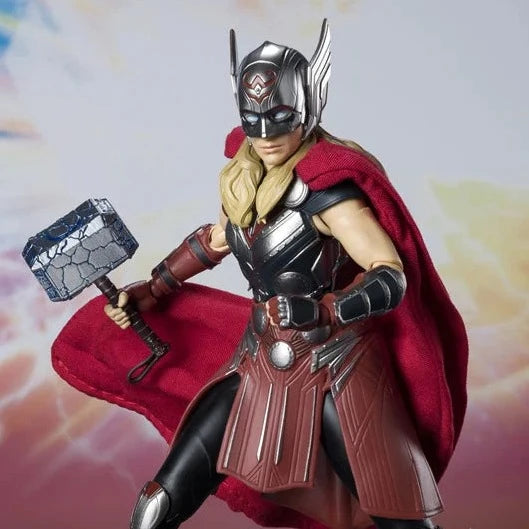 S.H.Figuarts Mighty Thor Action Figure - Premium Collectible Marvel Movie Toy for Display & Role Play | Perfect for Fans, Collectors & Gift Giving