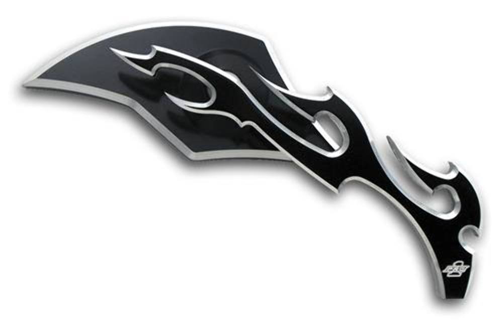 Pro-One Performance Mirror Flame Right Black 104230B - High-Quality Replacement Mirror for Motorcycles, ATVs, and UTVs - Perfect for Off-Roading, Racing, and Custom Bike Builds