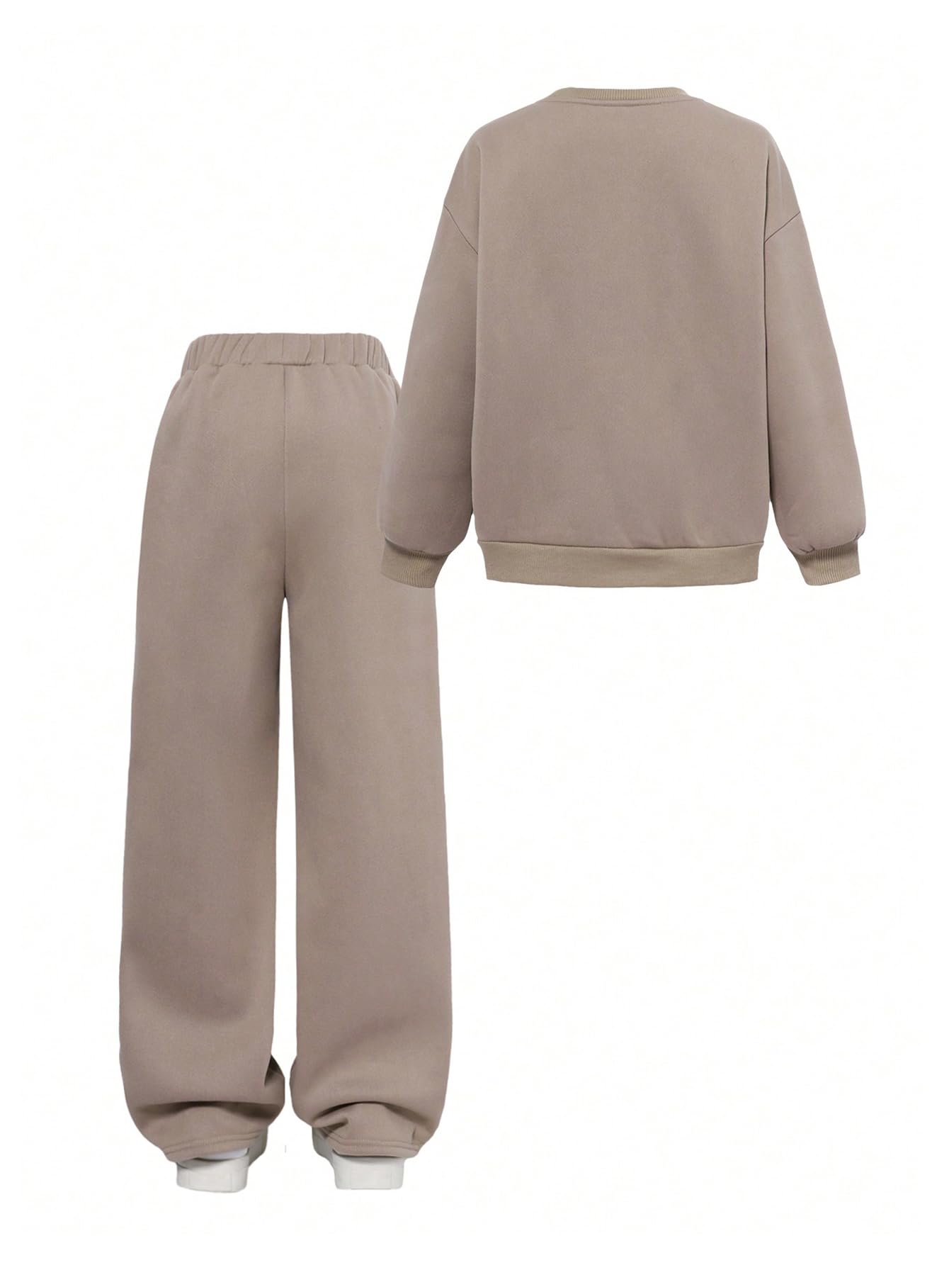 SOLY HUX Girls' Cute 2-Piece Sweatsuit Set - Soft Crewneck Sweatshirt & Comfortable Sweatpants Outfit | Perfect for School, Playdates & Casual Wear