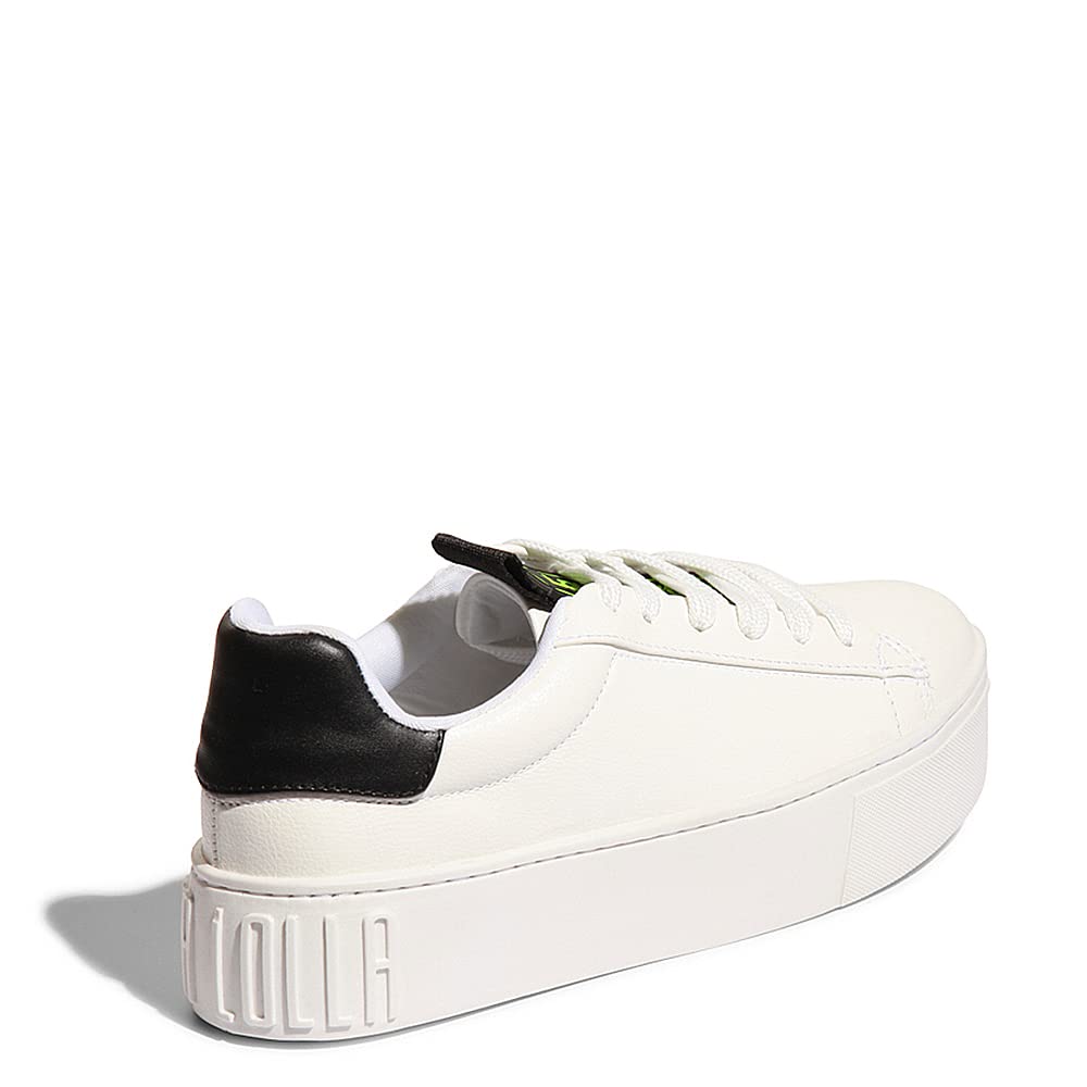 Women's Lace Up Flatform Sneakers - Comfortable Platform Shoes with Rubber Sole for Walking, Running & Casual Outfits