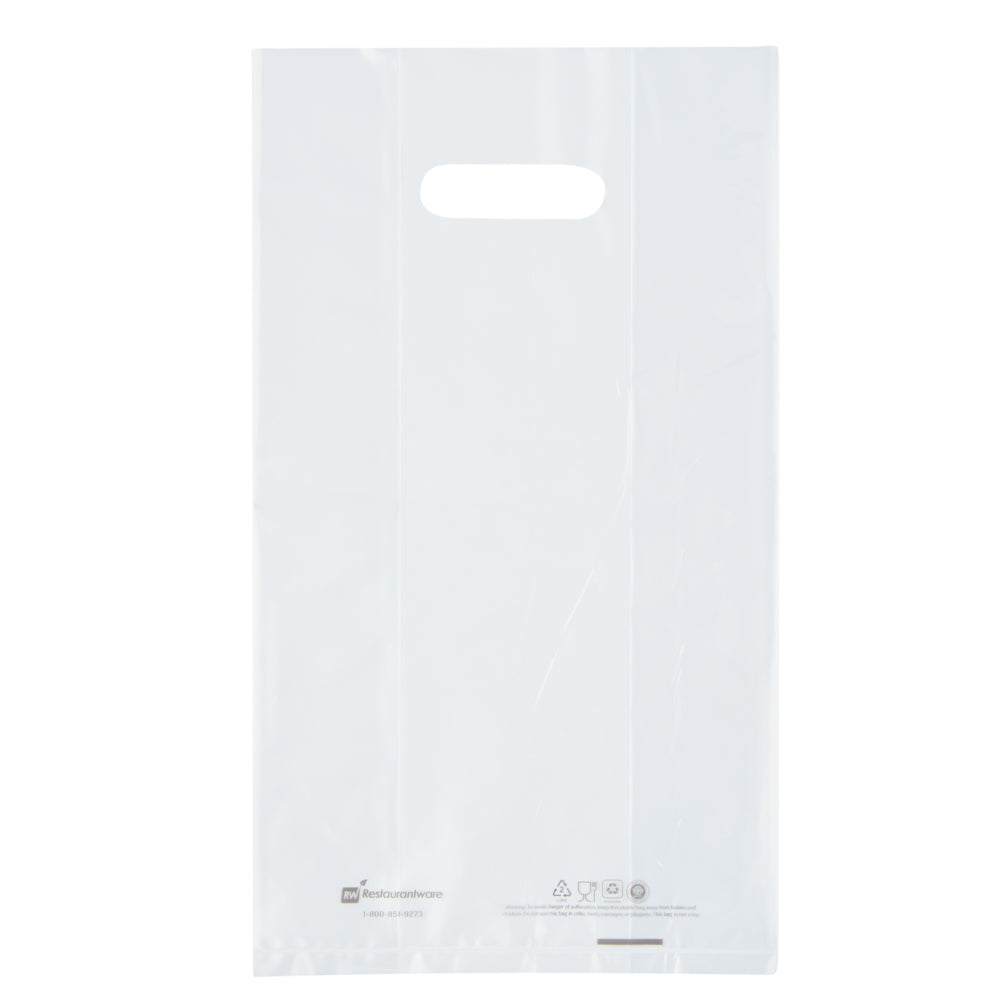 Clear Plastic Take Out Bags for 2-Cup Drink Carriers - 13 3/4