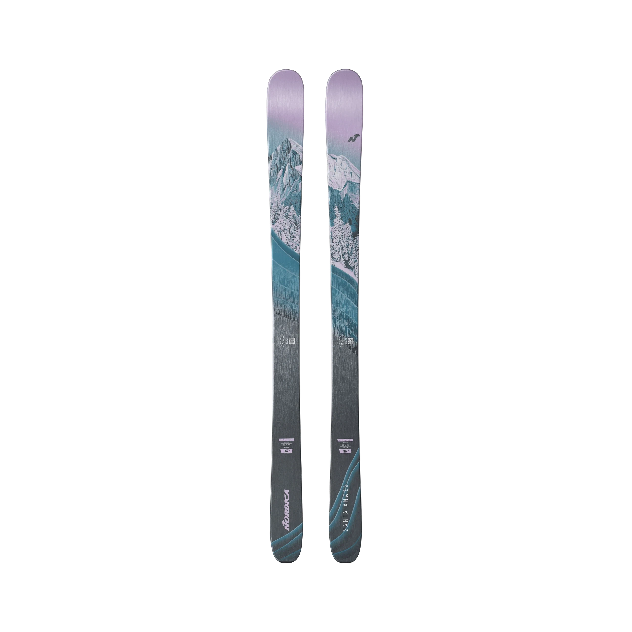 Nordica Santa Ana 92 Skis 2025 - Women's All-Mountain Skis for Powder & Groomed Runs | Perfect for Resort Skiing & Backcountry Adventures