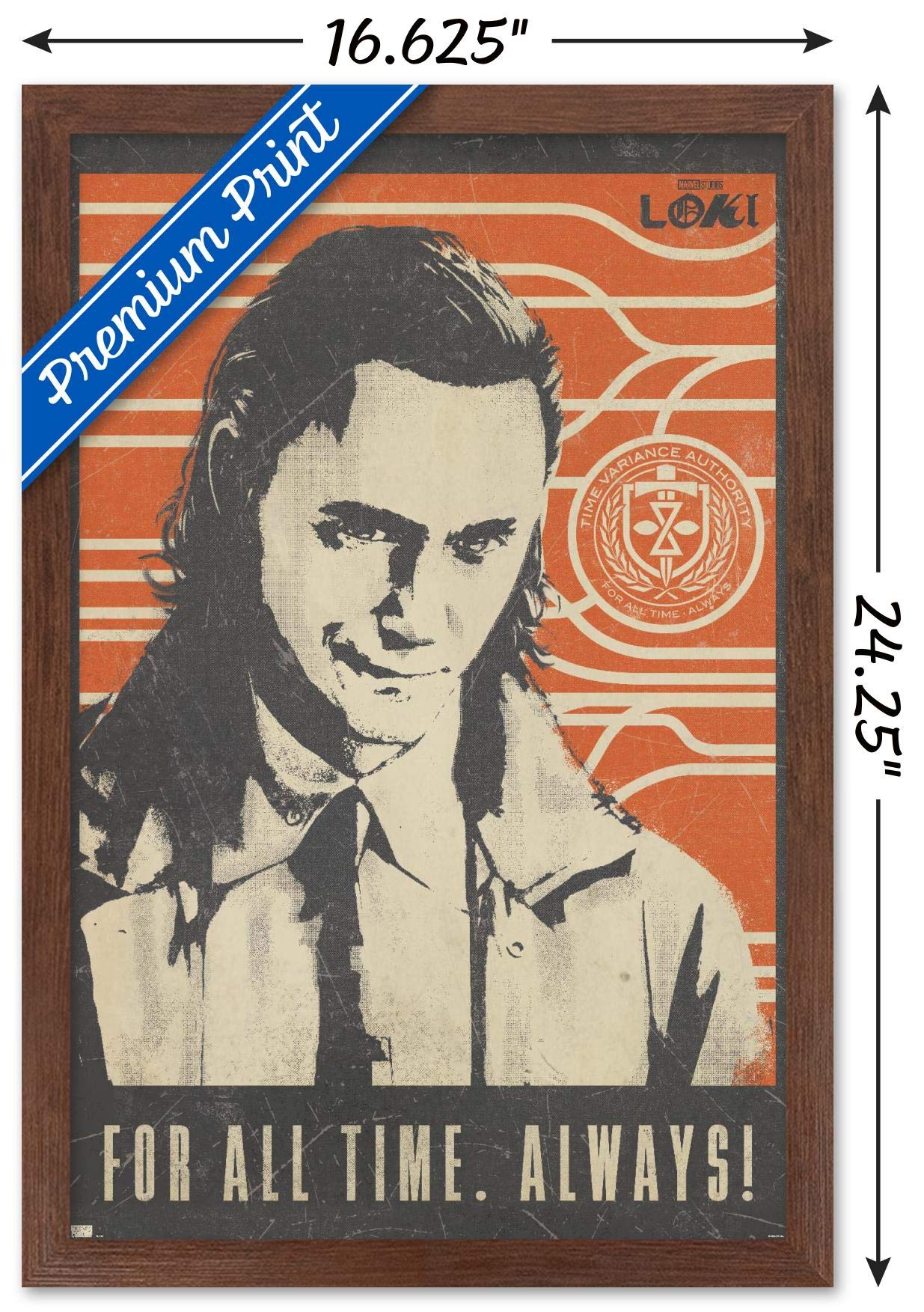 Trends International Marvel Loki - For All Time Wall Poster, 14.725