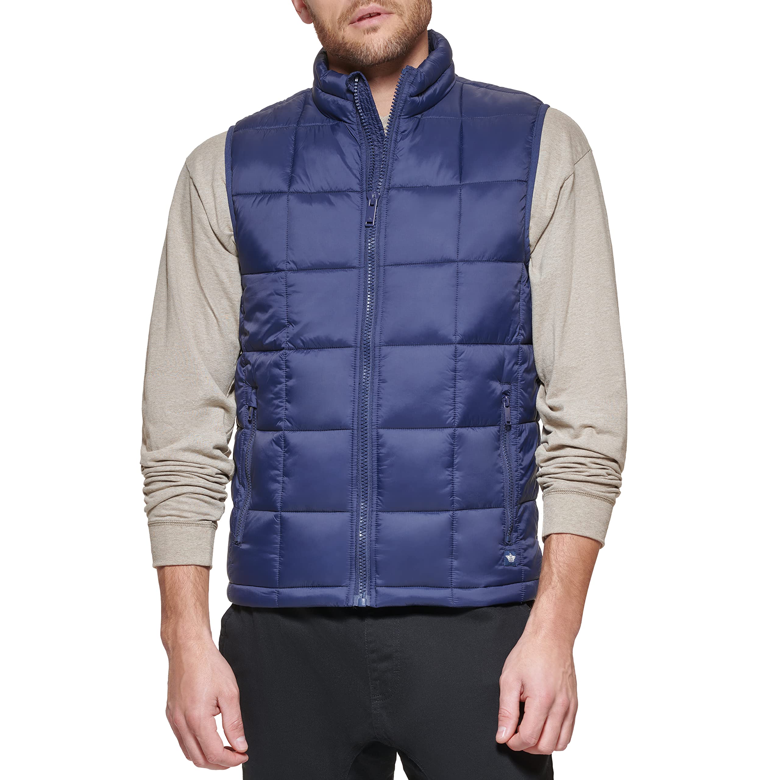 Dockers Men's Quilted Puffer Vest - Lightweight Warm Winter Jacket for Outdoor Activities, Hiking & Casual Wear