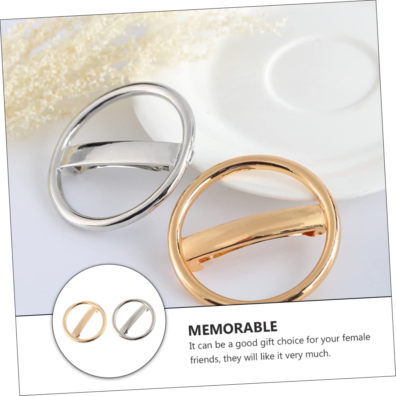 FOMIYES Women's Hair Barrettes - Fashion Hair Clips with Sturdy Alloy Material, Smooth Design for Fine Hair | Perfect for Work, Parties & Everyday Styling