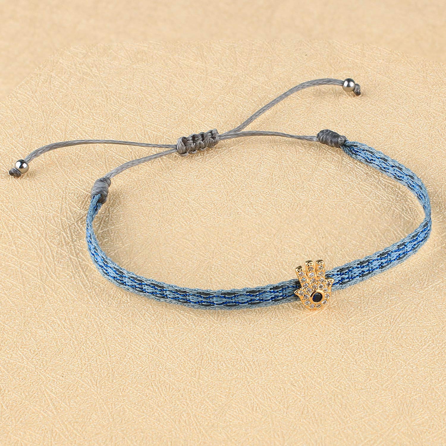 KELITCH Adjustable Star Charm Friendship Bracelets for Women - Colorful Silk Rope Stackable Bracelets for Best Friends, Sister Gifts, and Everyday Wear
