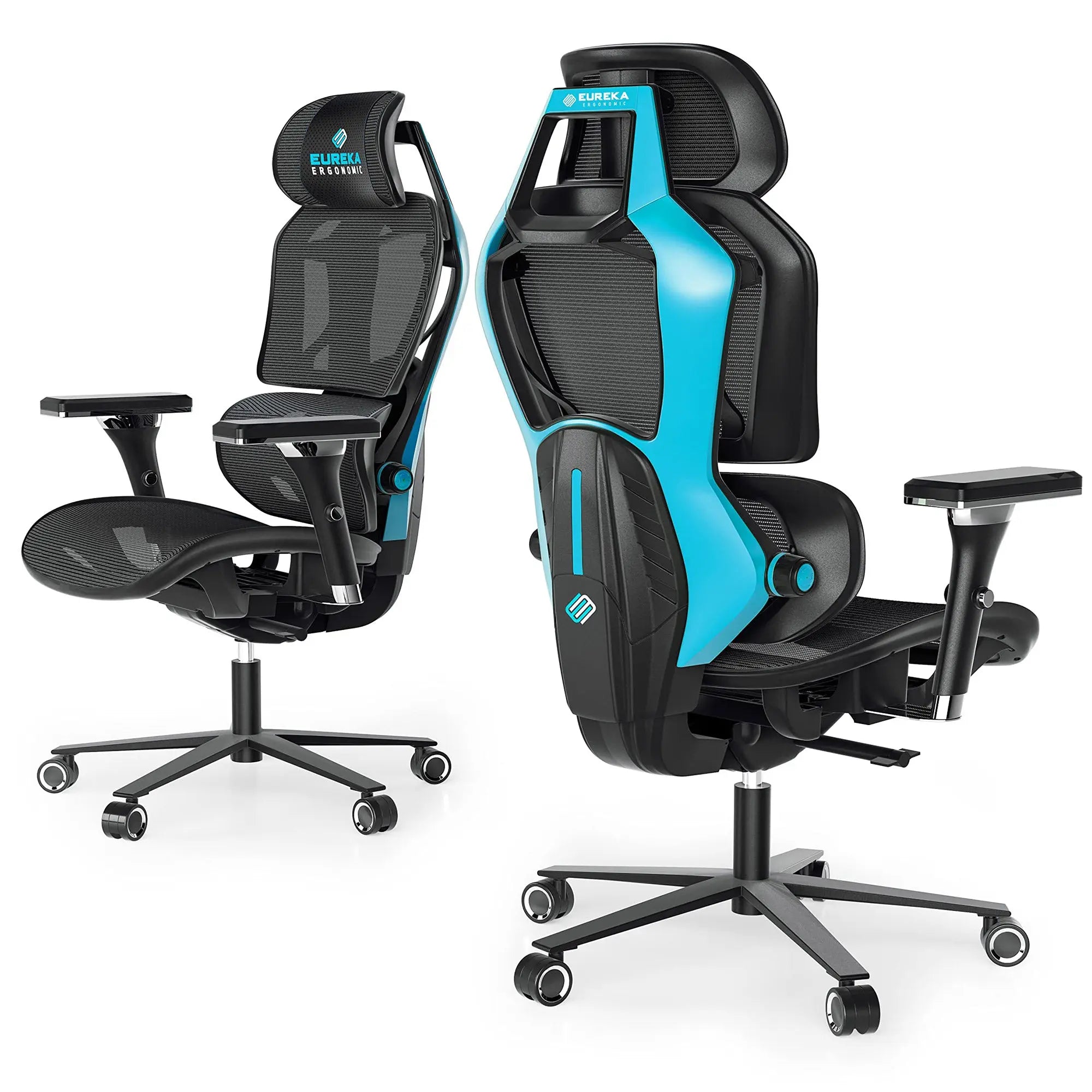 Typhon Hybrid Ergonomic Gaming Chair - Adjustable Lumbar Support & Headrest for PC, Office & Console Gaming - Comfortable Racing Style Chair for Long Hours of Work or Play