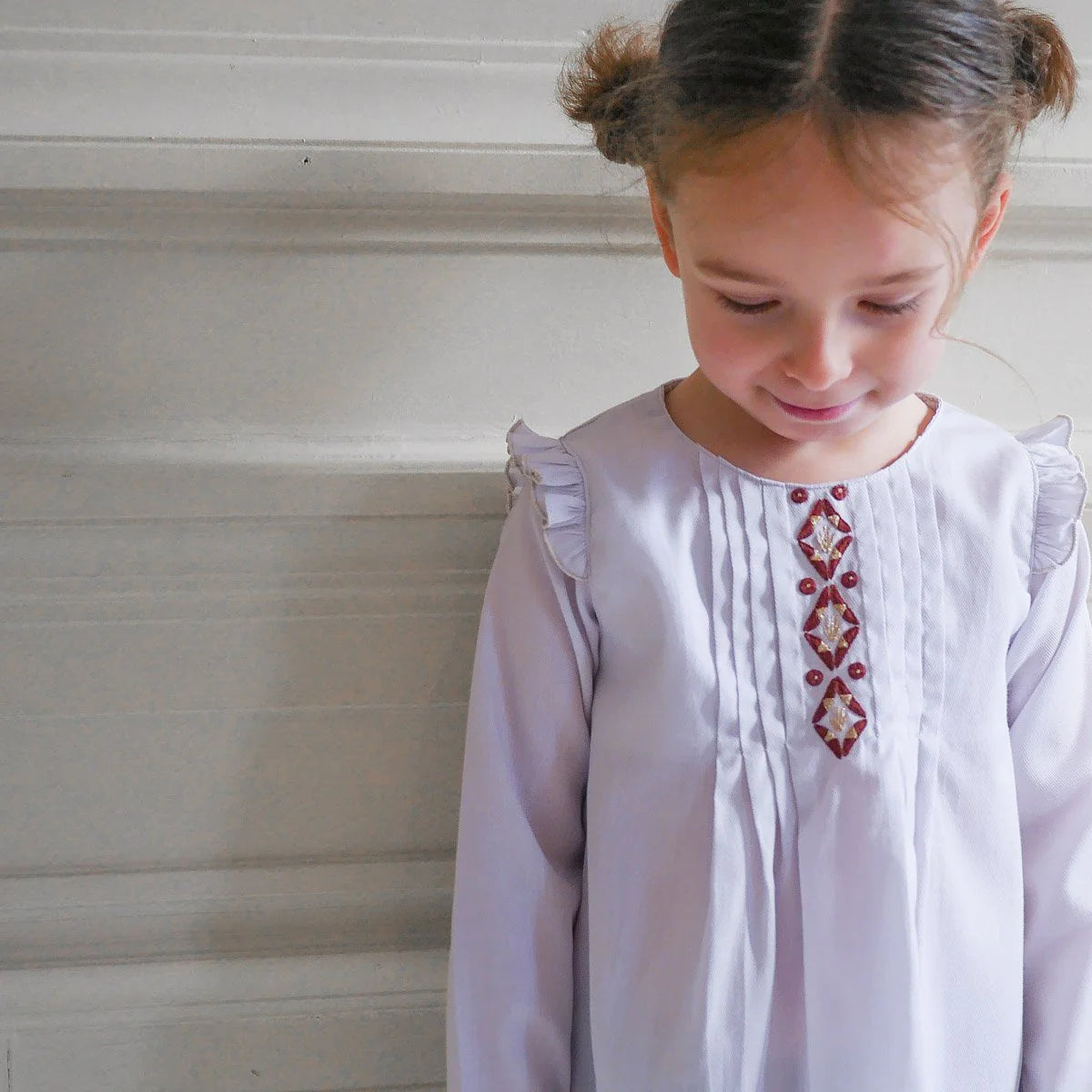 Hellebore Blouse Sewing Pattern for Girls 3-12 Years | Floral Summer Dress Top DIY Project for Kids Fashion & Special Occasions