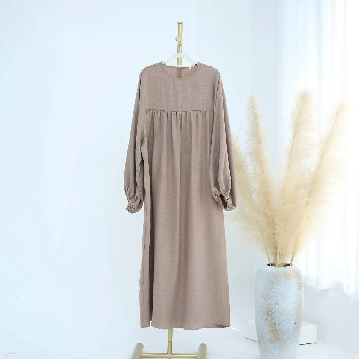 Comfortable & Stylish Breastfeeding Nursing Wear Abaya Dress for Muslim Moms - Perfect for Prayer, Outings & Nursing in Public