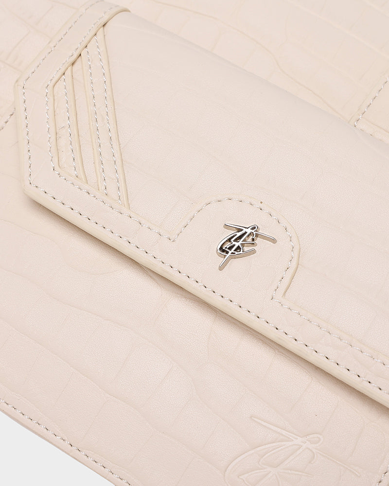 Blast Off Sling Bag - Cream White Crossbody Bag for Men & Women | Perfect for Travel, Hiking, and Everyday Use