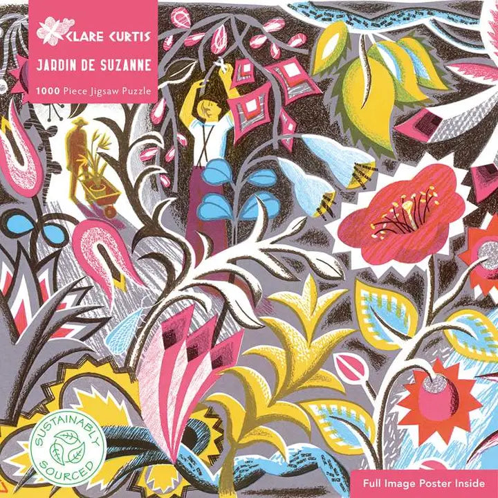 Jardin de Suzanne 1000 Piece Jigsaw Puzzle - Beautiful Floral Garden Landscape Puzzle for Adults & Teens - Perfect for Relaxation, Family Bonding & Home Decor