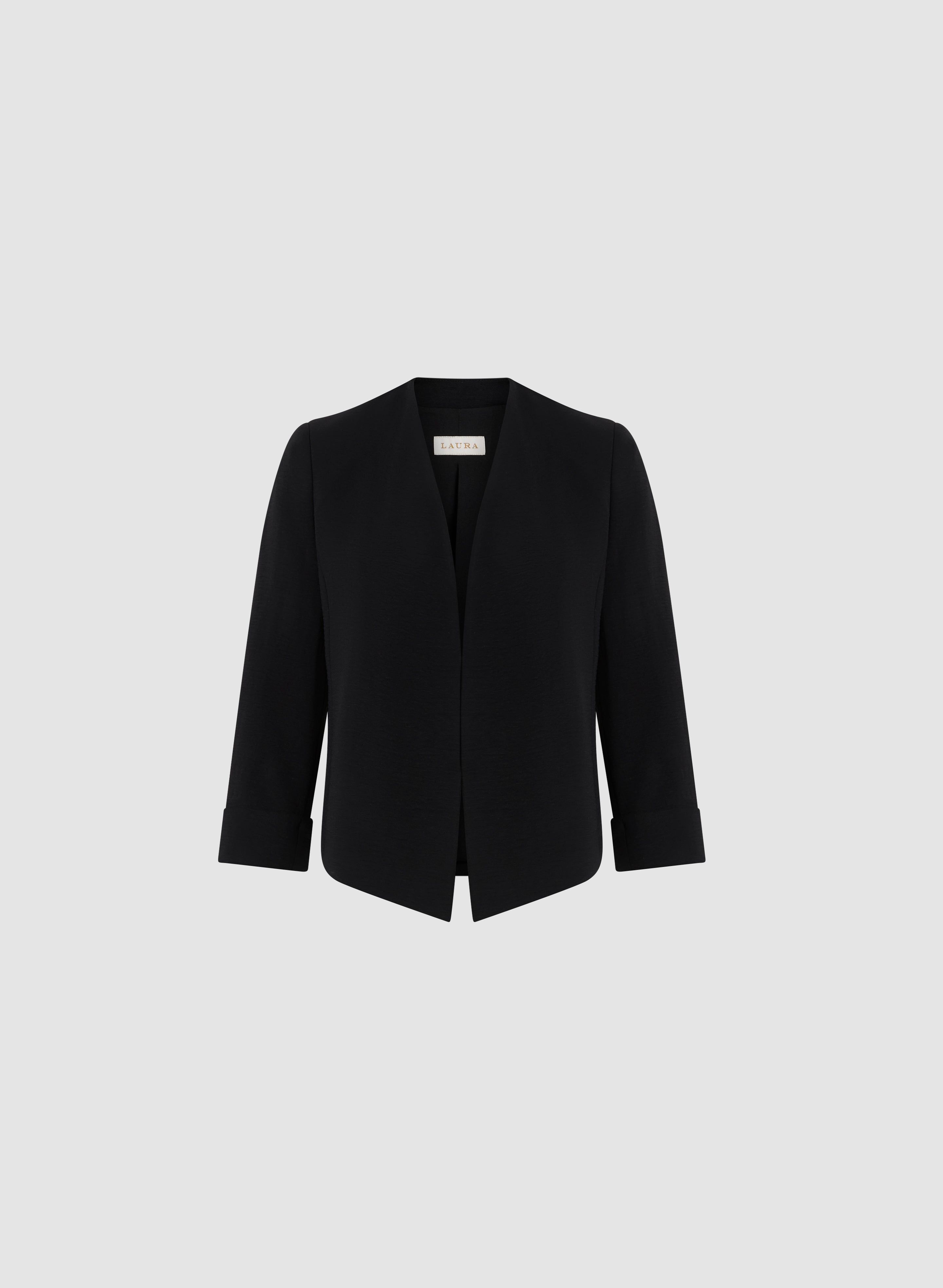Cropped Open Front Jacket for Women - Lightweight Fashion Outerwear for Spring & Fall - Perfect for Casual Outings, Layering & Street Style