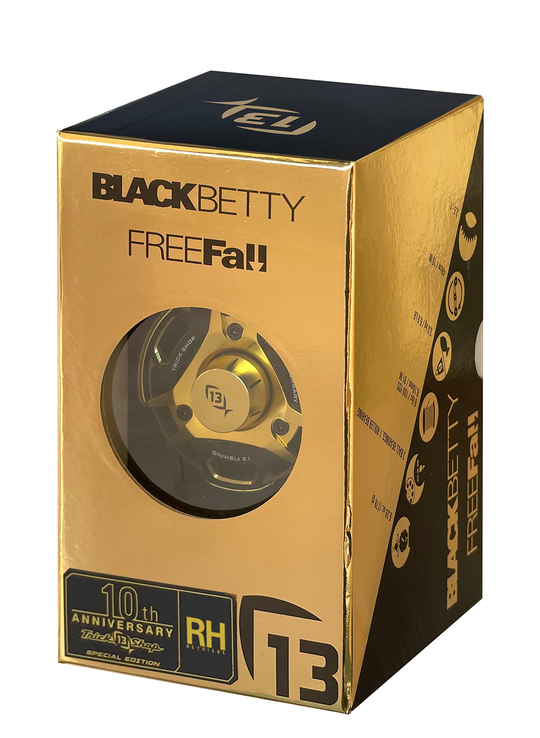 13 Fishing Freefall Carbon Ice Reel - 2.5:1 Gear Ratio for Winter Fishing