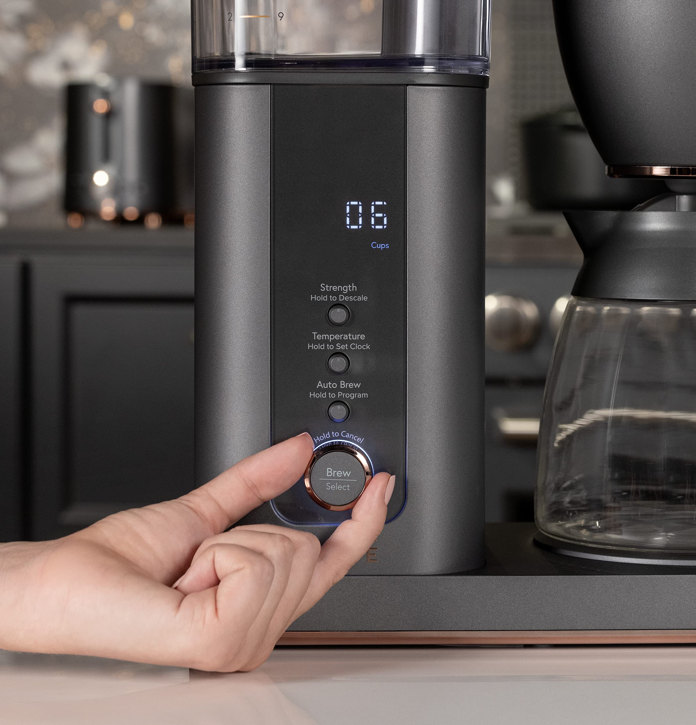 Premium Café Specialty Drip Coffee Maker - 10-Cup Glass Carafe with WiFi & Voice Control | SCA Certified Barista-Grade Coffee Machine | Smart Home Kitchen Appliance | Matte Black (Renewed) | Perfect for Home Offices, Breakfast Nooks & Entertaining Guests