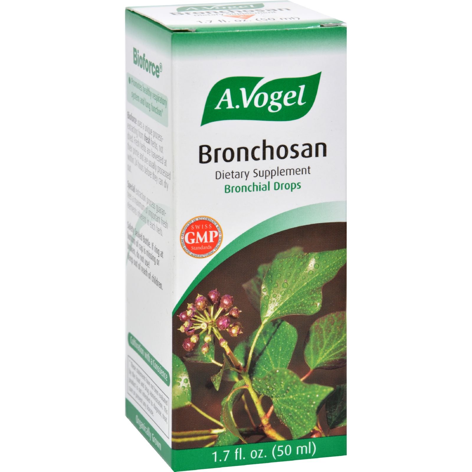 A Vogel Bronchosan Herbal Syrup 1.7 fl oz - Natural Cough Relief & Bronchial Support - Perfect for Cold Season & Respiratory Comfort
