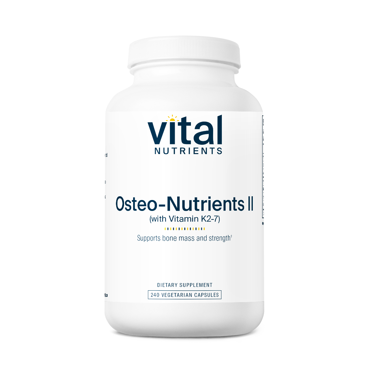 Vital Nutrients Osteo Nutrients II with Vitamin K2 7 - Premium Bone Health Supplement for Strong Bones & Joint Support - Ideal for Adults & Seniors for Daily Wellness